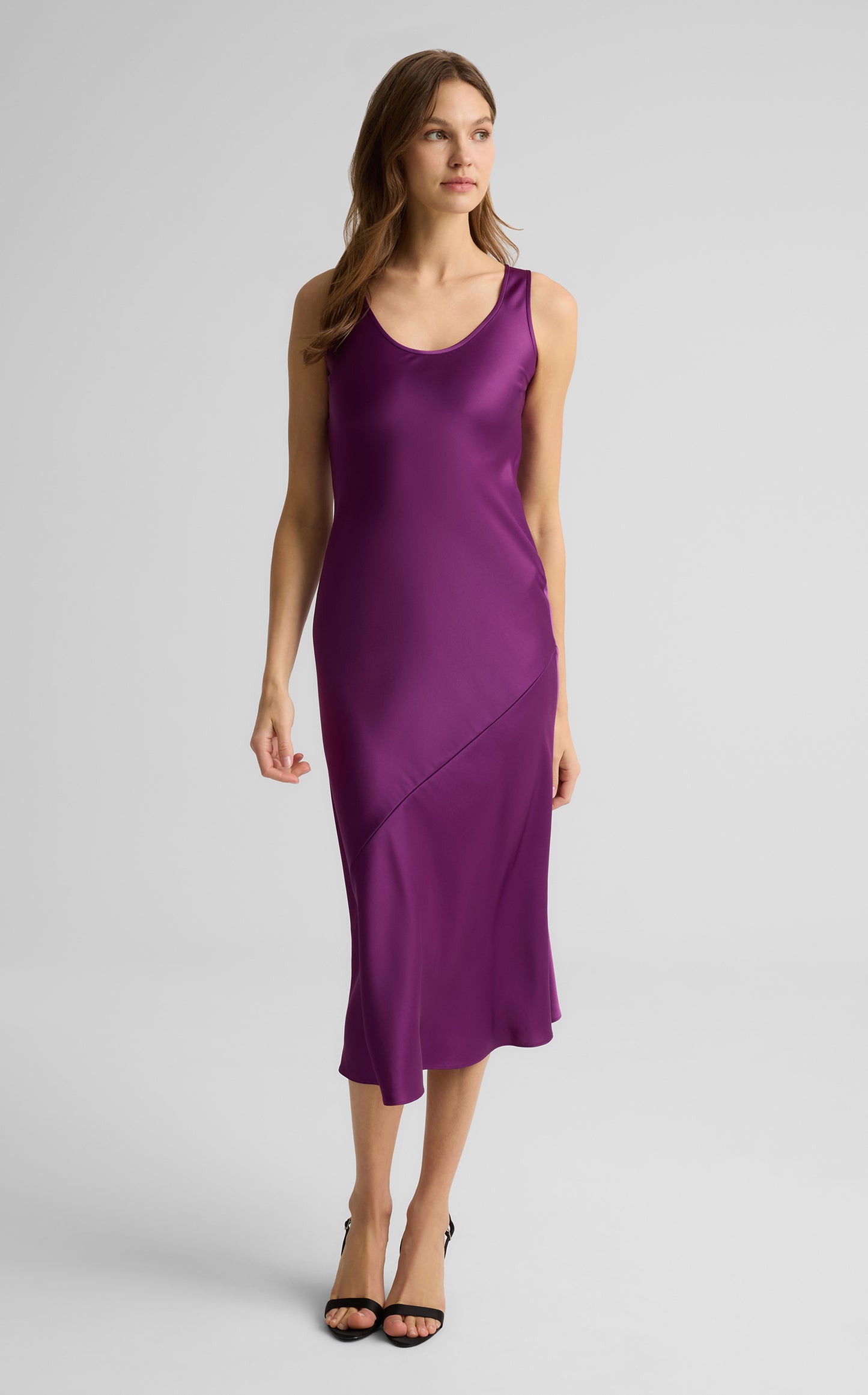 Sara Dress in Liquid Satin