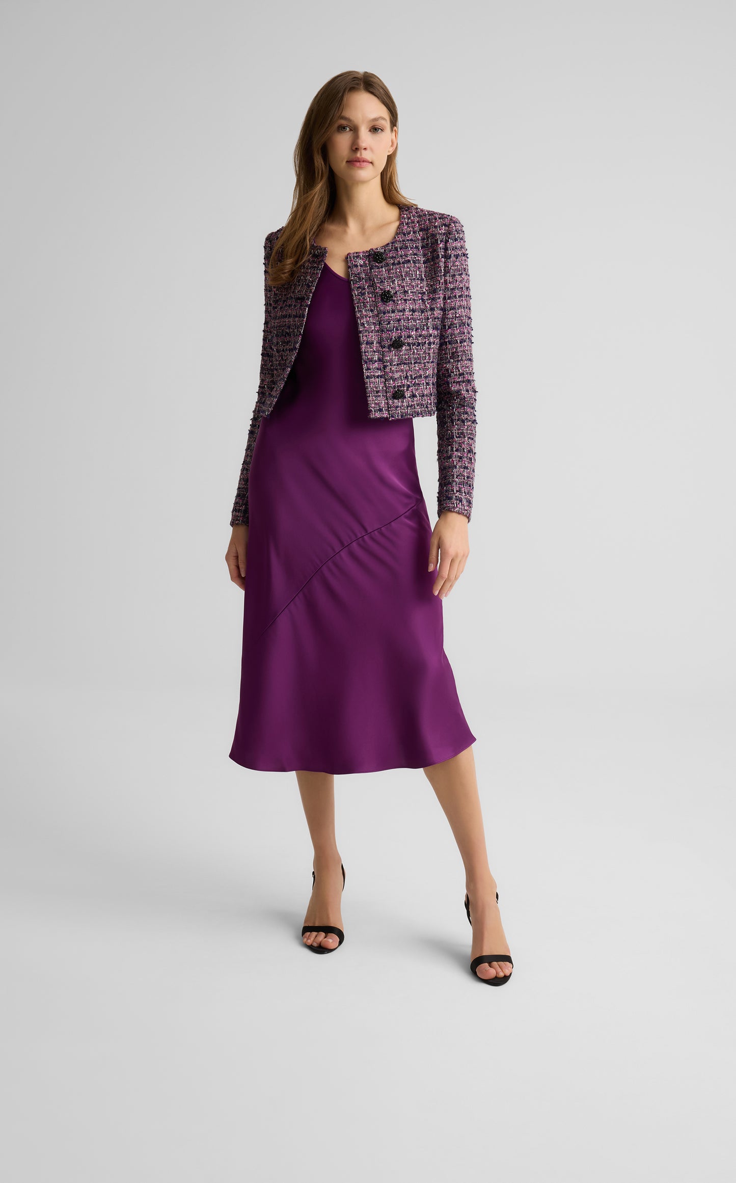 Sara Dress in Liquid Satin