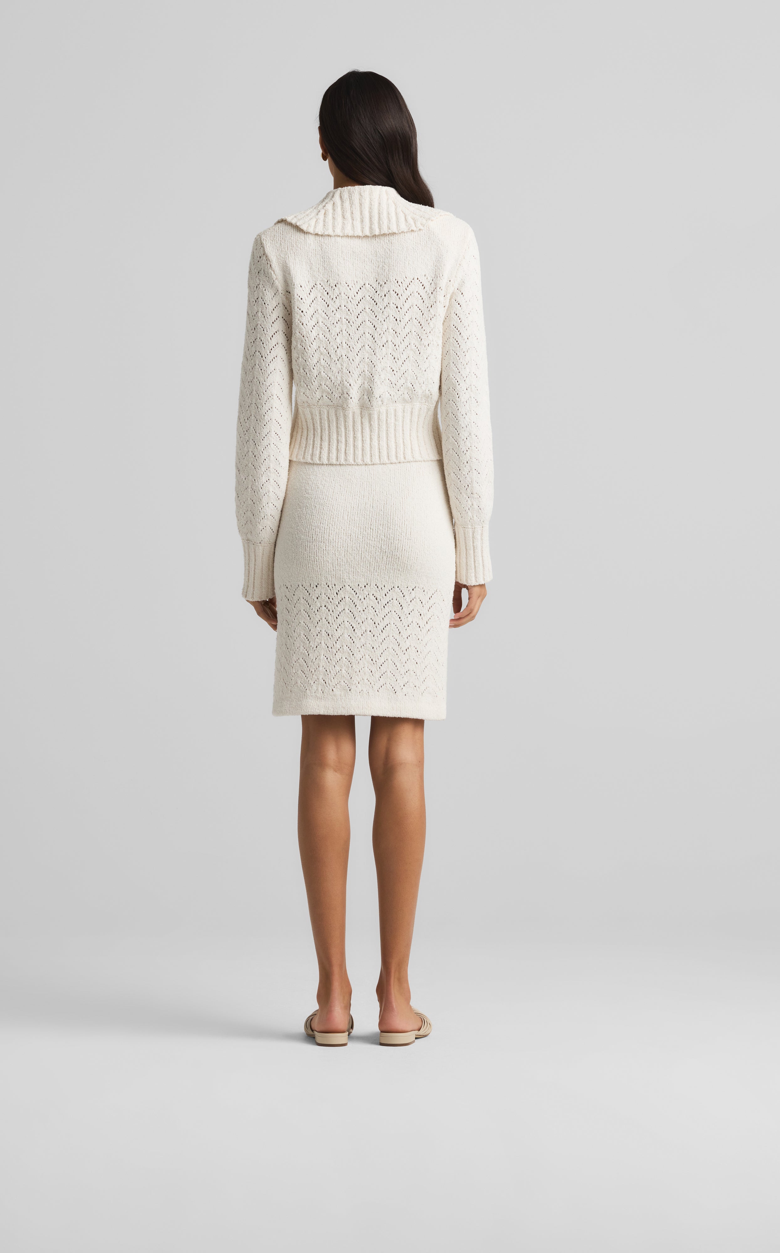 Chevron Knit Cardigan – St. John Knits
