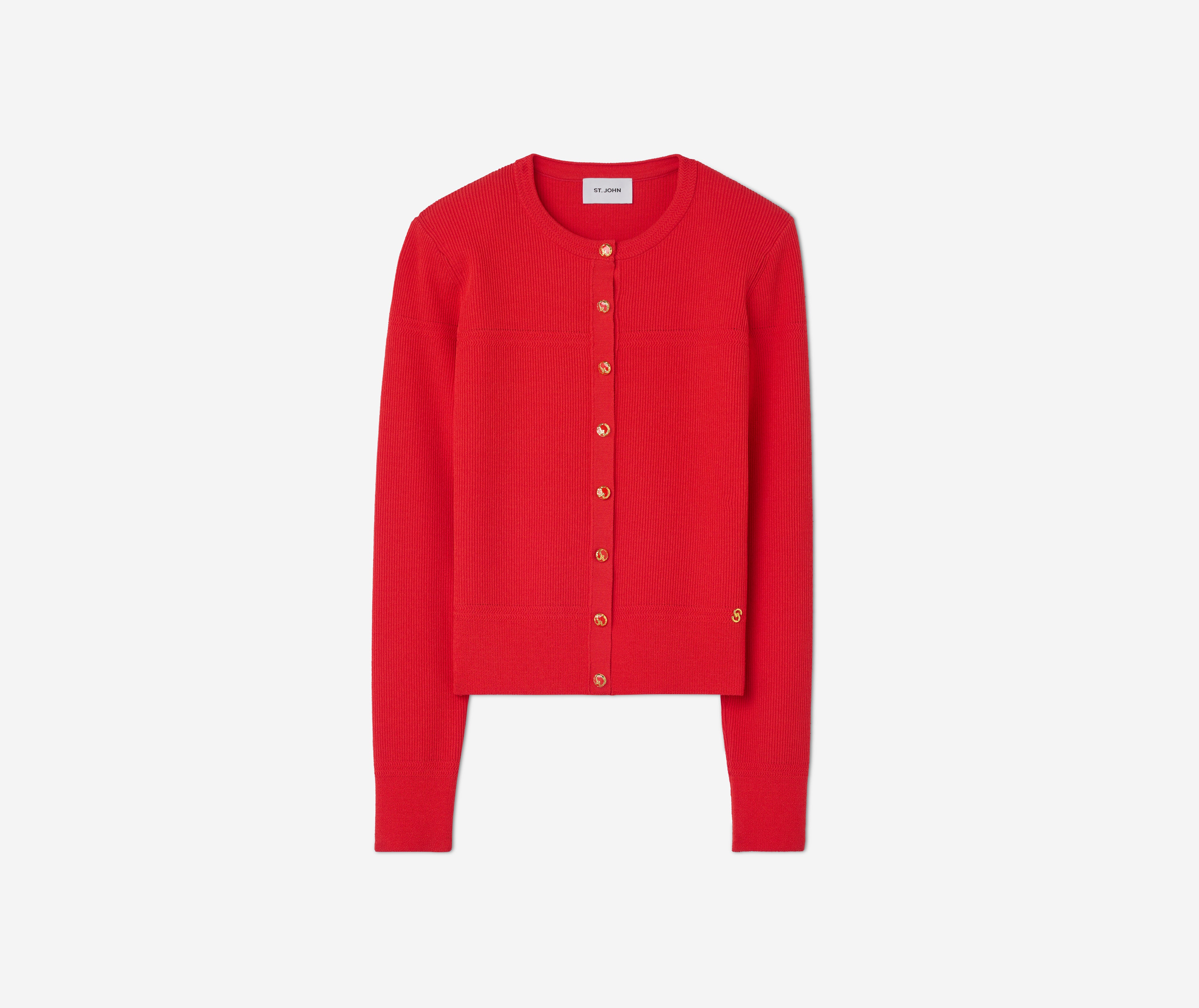 トップス THETOE BAKER CARDIGAN (RED) TOÉ Baker Cardigan – THE TOÉ