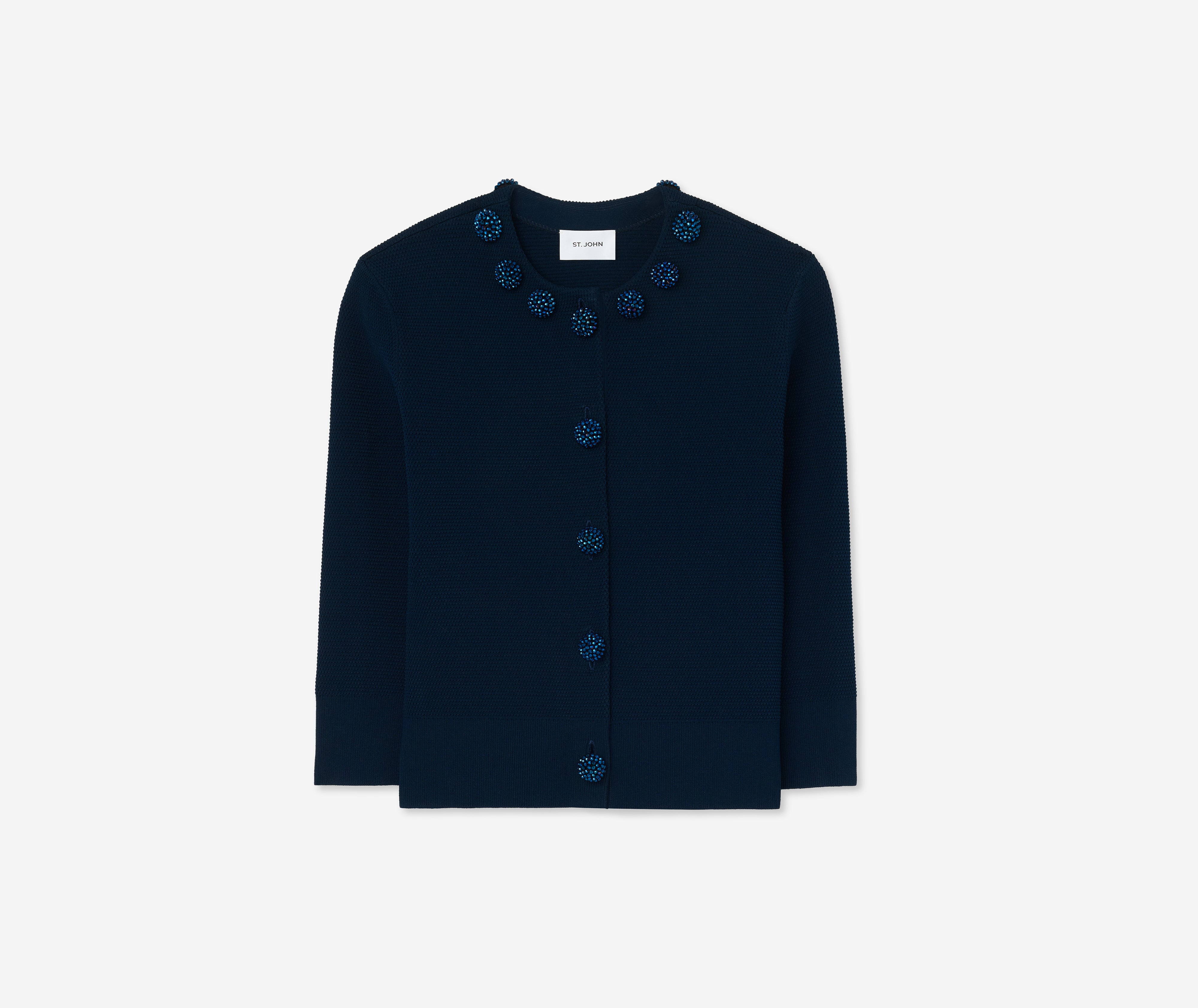JEANASIS eL×ONE 12G Collared Cardigan Zip Cardigan | ALLUDE | elysewalker