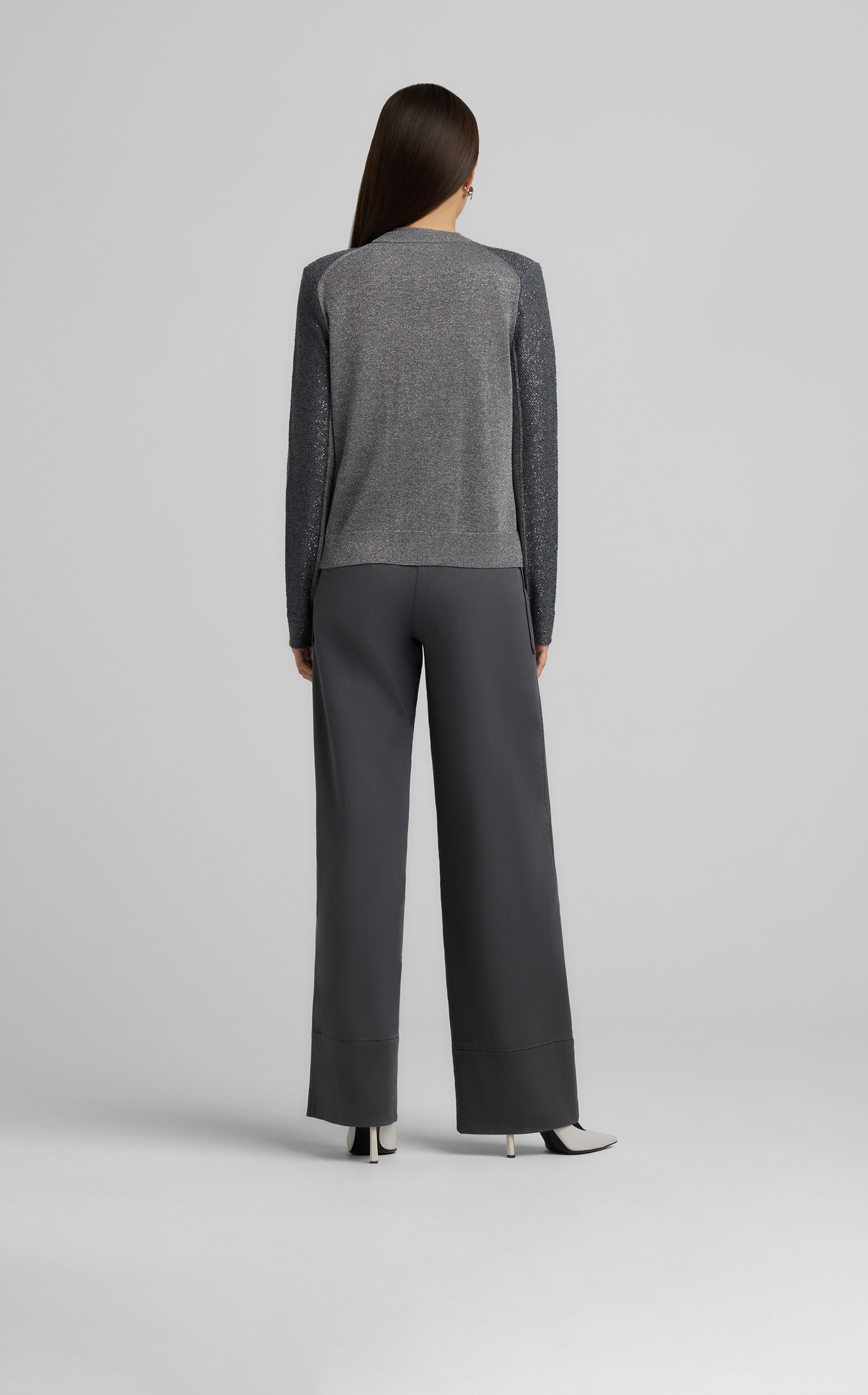 Two Tone Sequin Knit Cardigan – St. John Knits