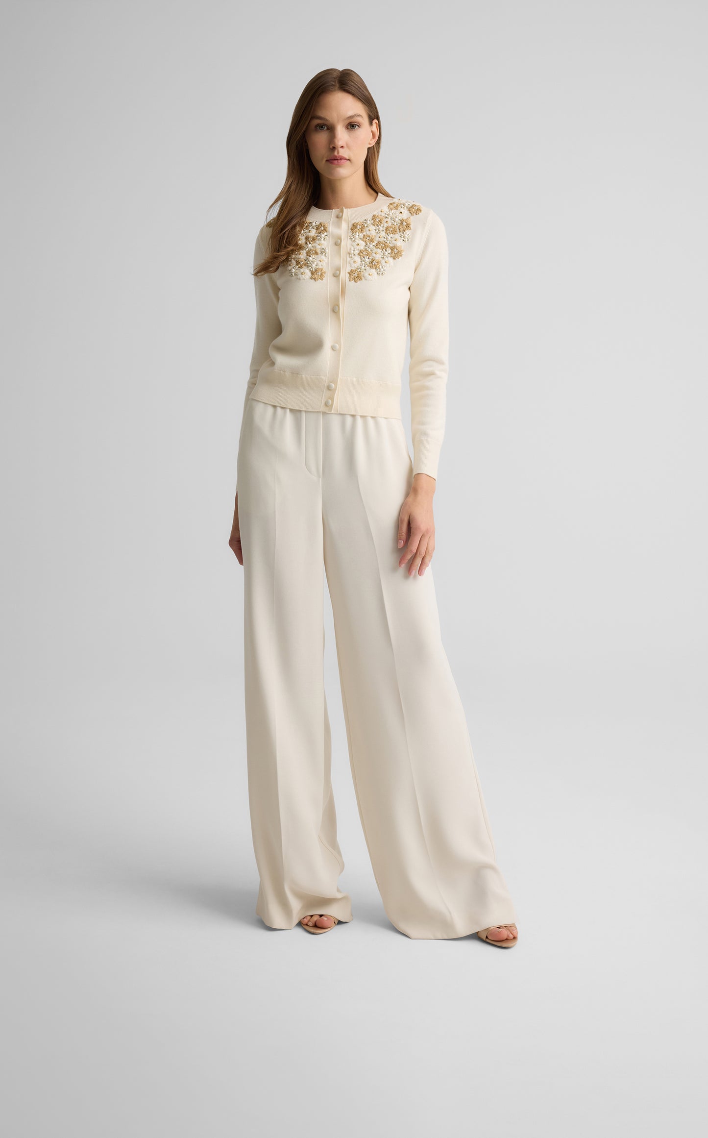 Seraphina Cardigan in Hand Beaded Knit