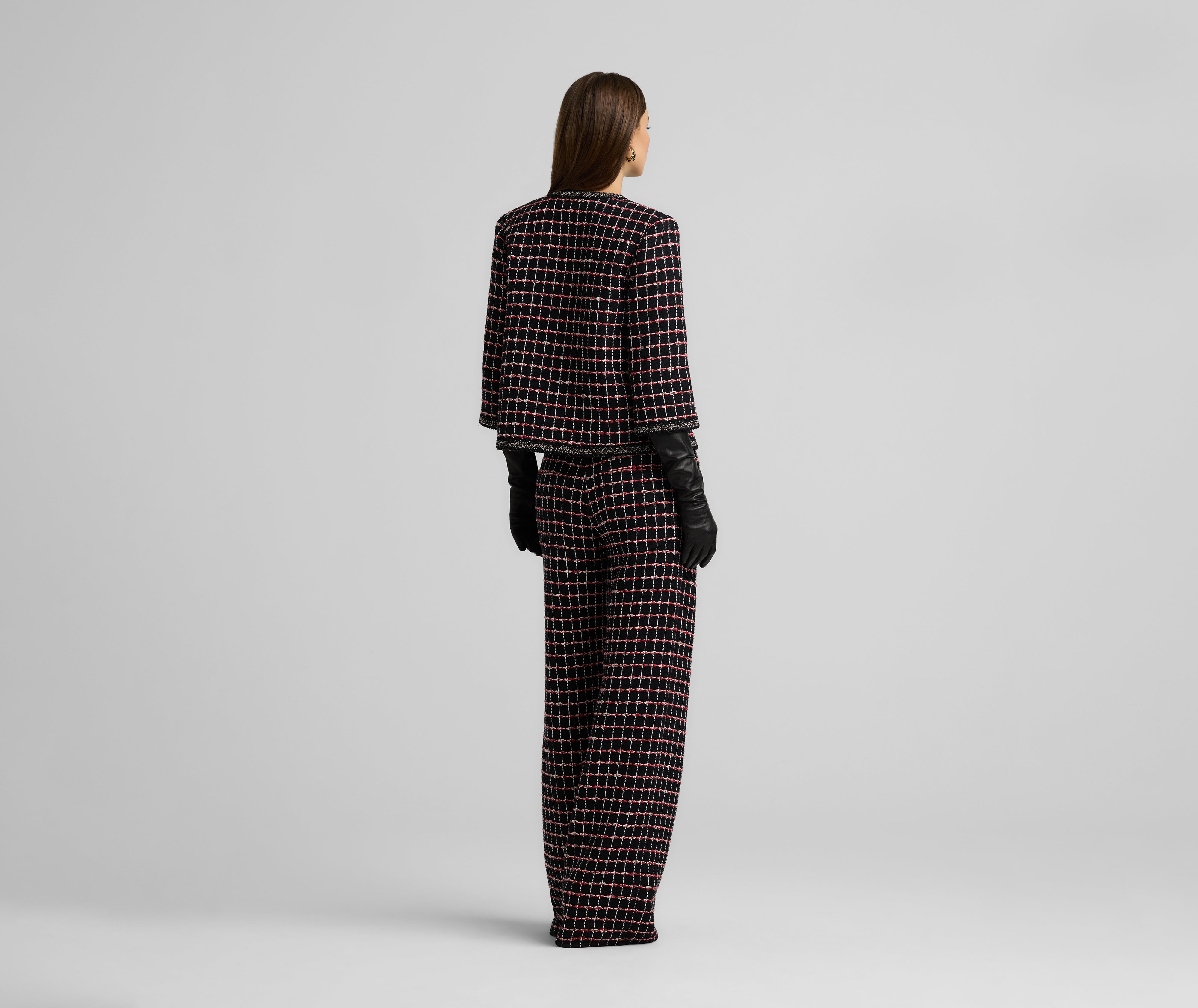 Windowpane Tweed Jacket – St. John Knits
