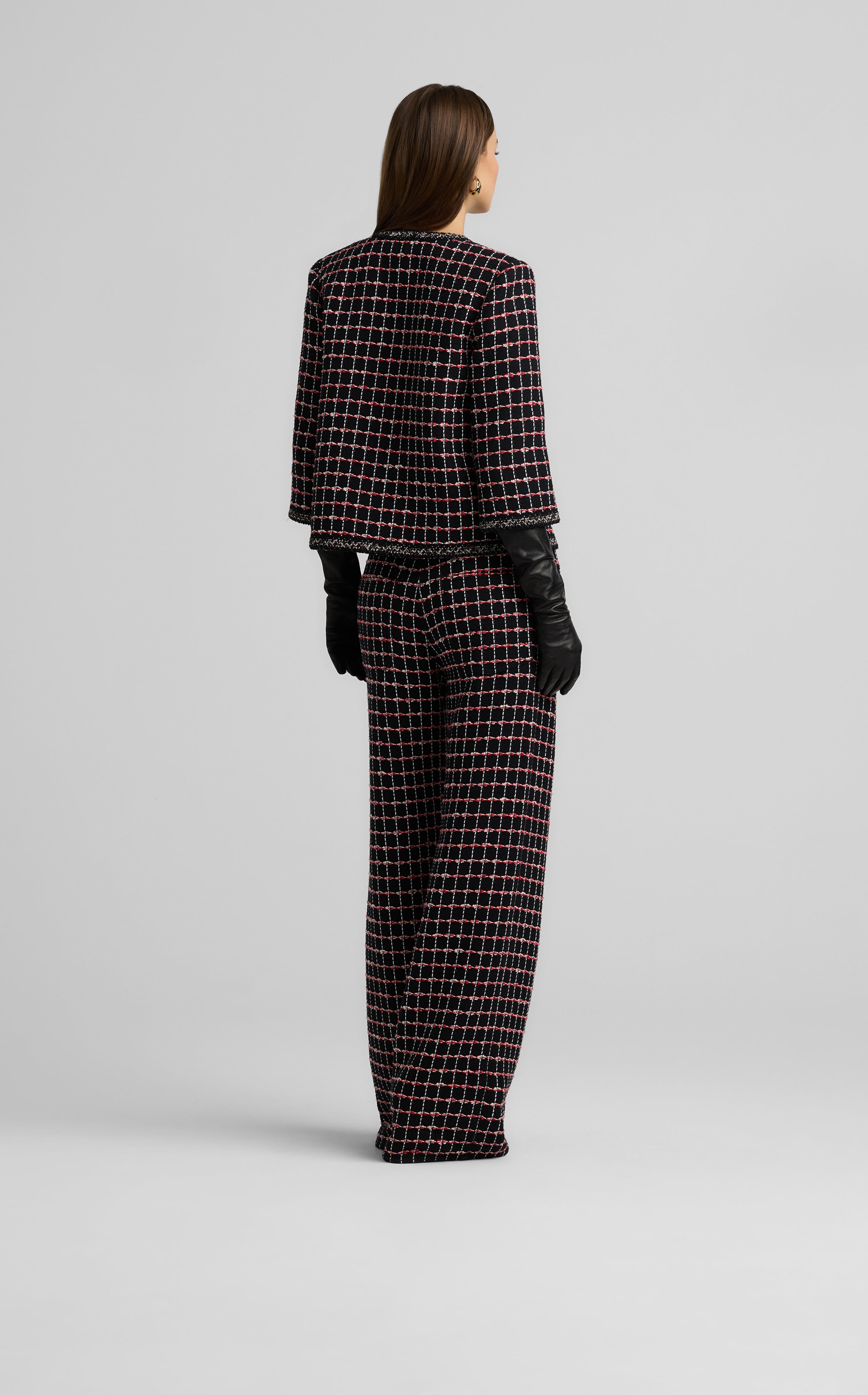 Windowpane Tweed Jacket – St. John Knits