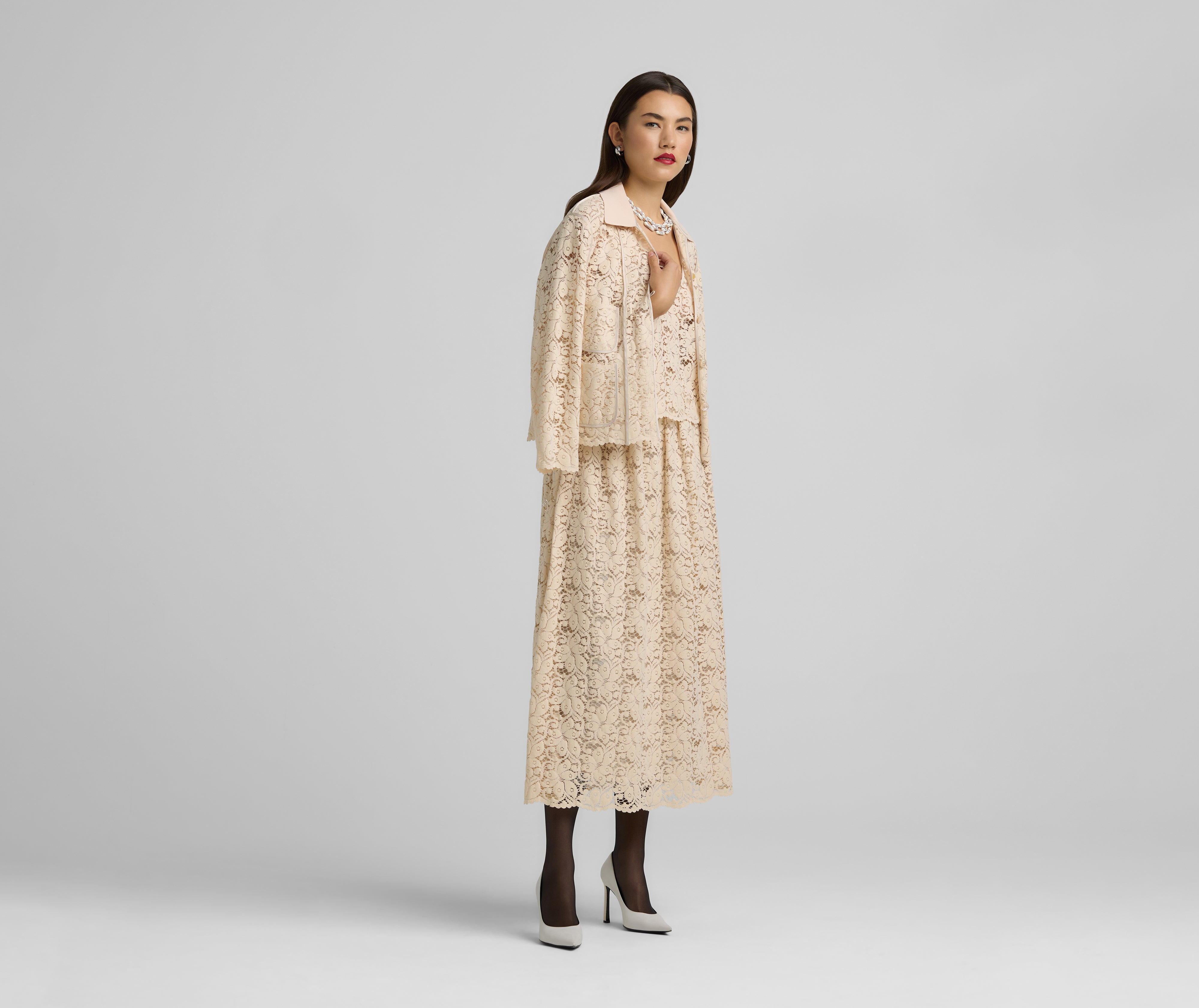 Guipure Lace Jacket – St. John Knits