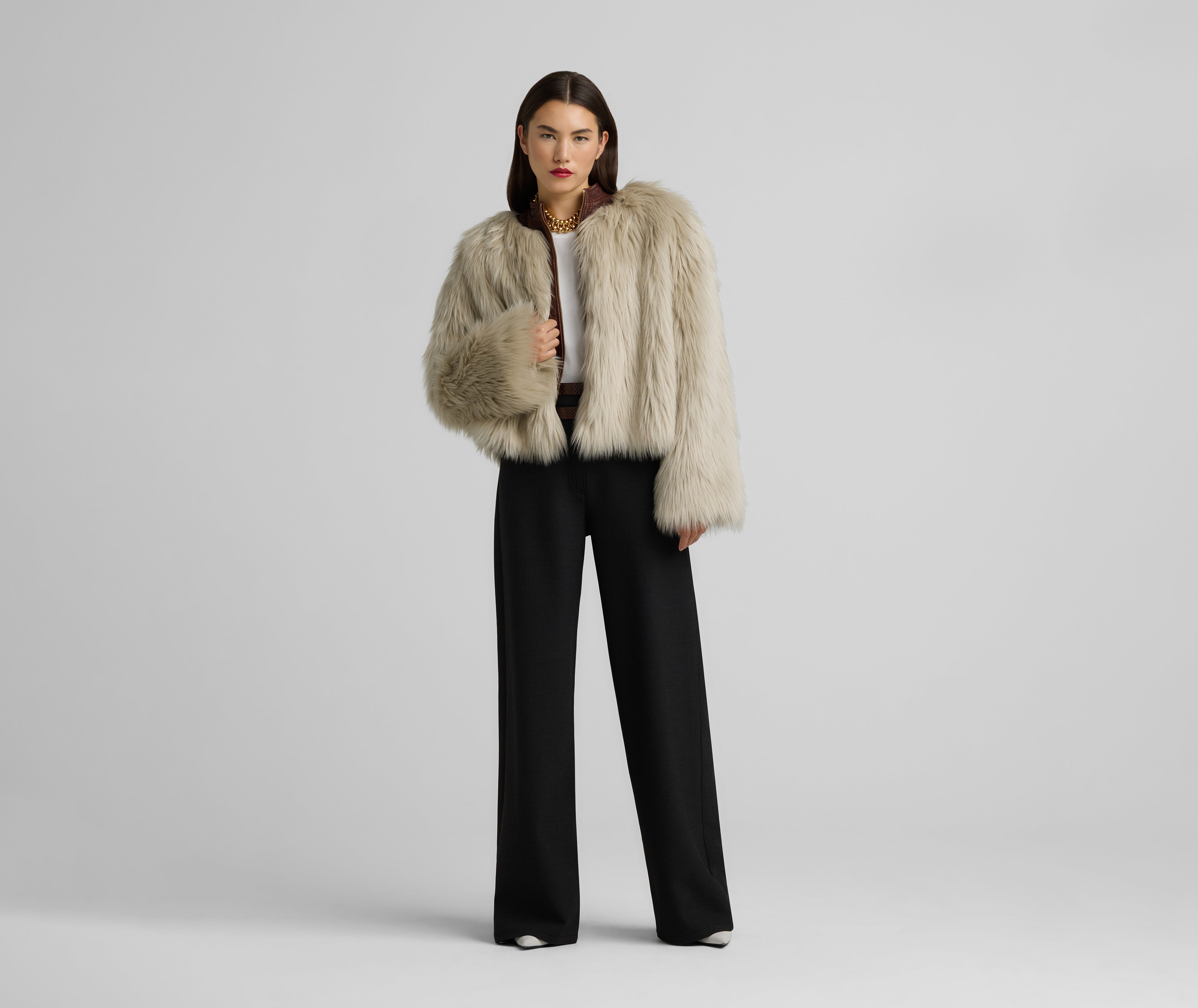 NKNIT/vegan fur big jacket【short】 vegan fur big jacket【short】 – NKNIT