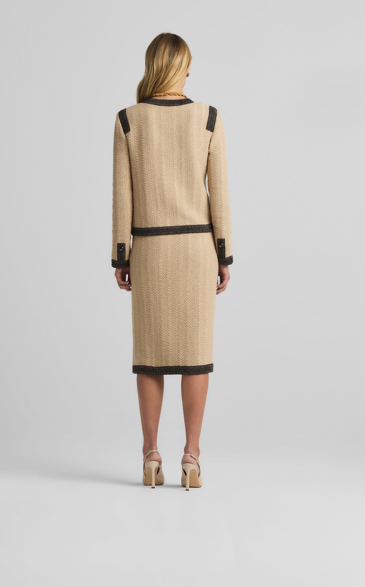 Basketweave Knit Jacket