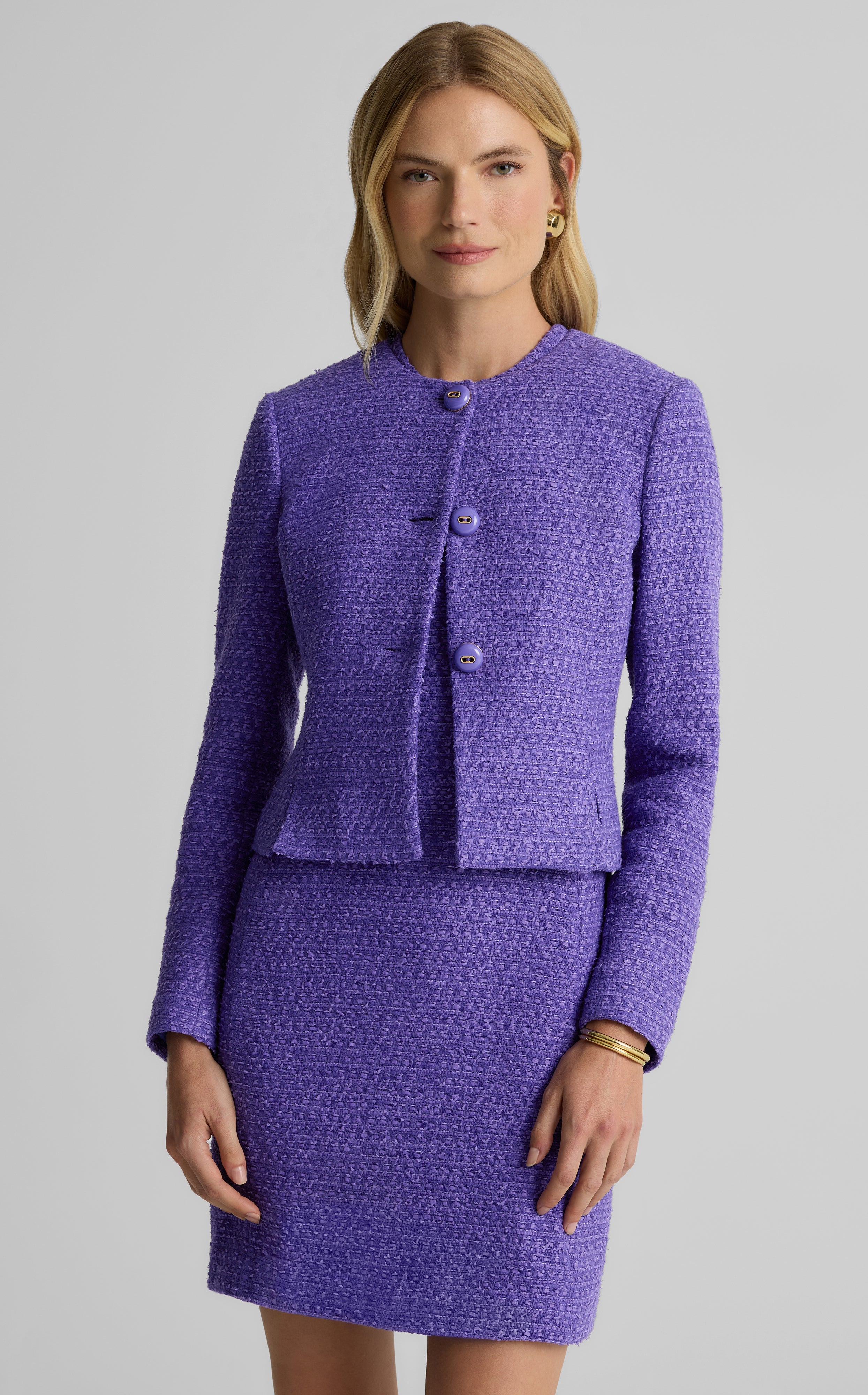 Riley Jacket in Astoria Tweed – St. John Knits