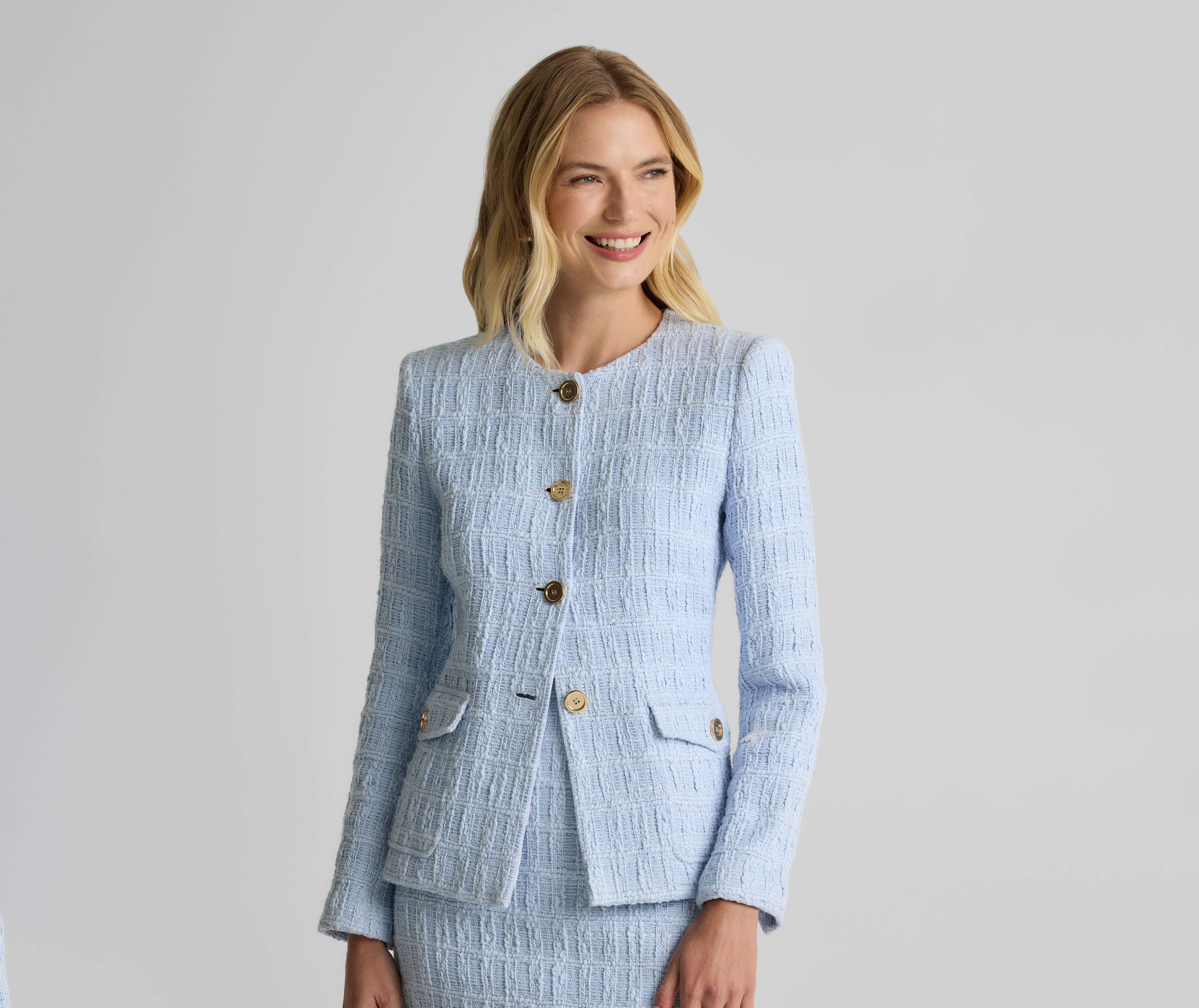 Jordan Jacket in Foundry Tweed – St. John Knits