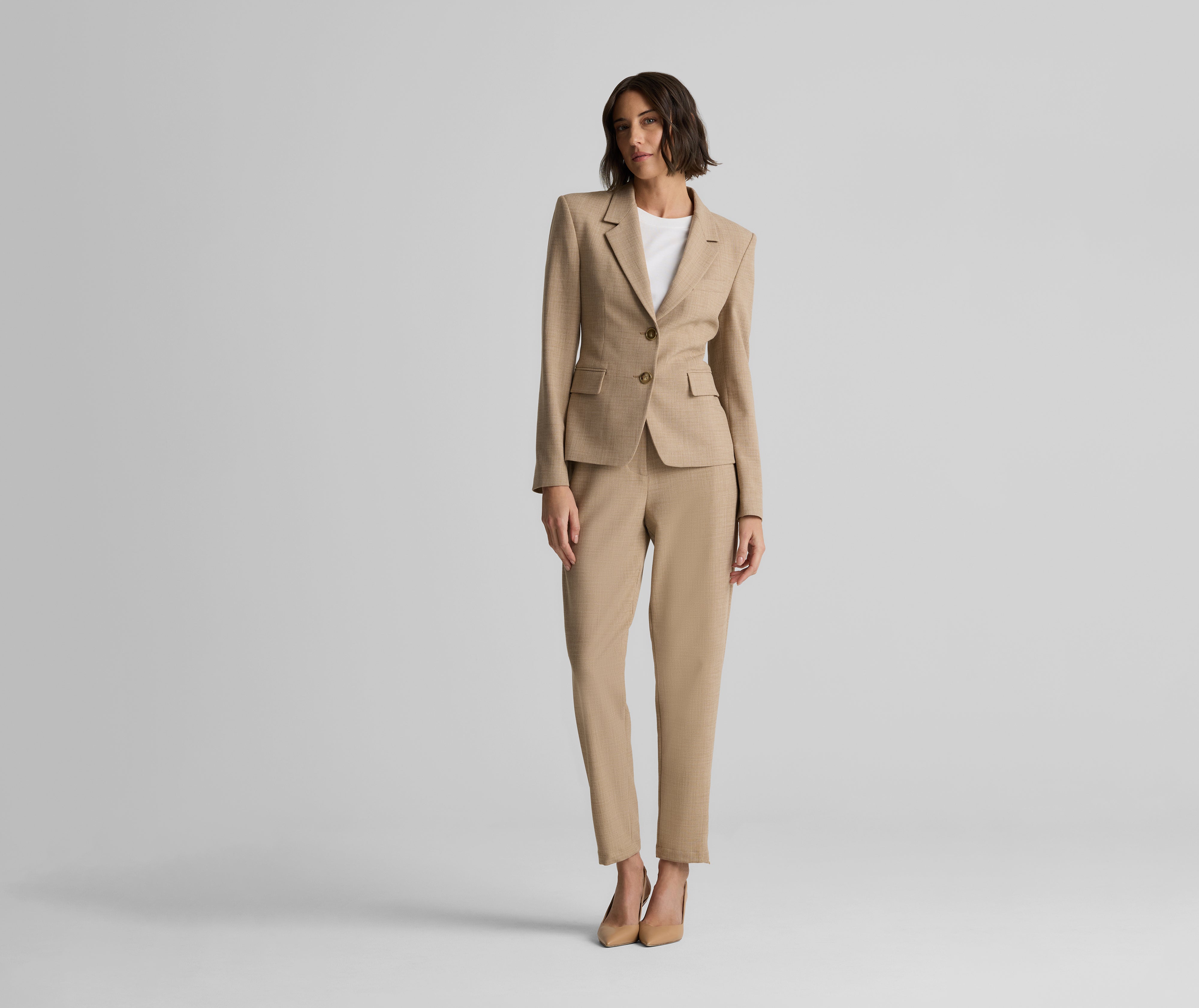 Paige Jacket in Stretch Plaid Suiting – St. John Knits
