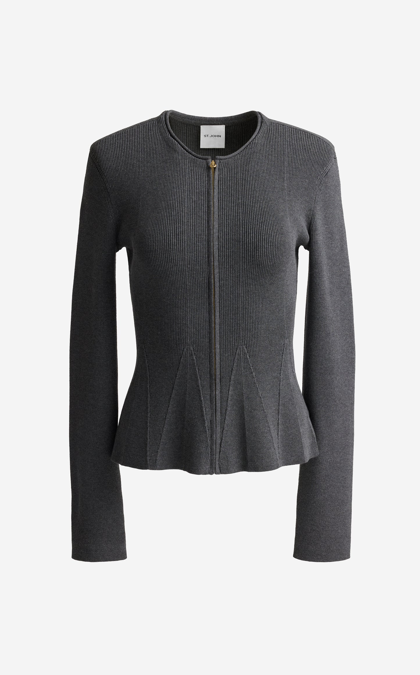 Maura Jacket in Engineered Rib Knit