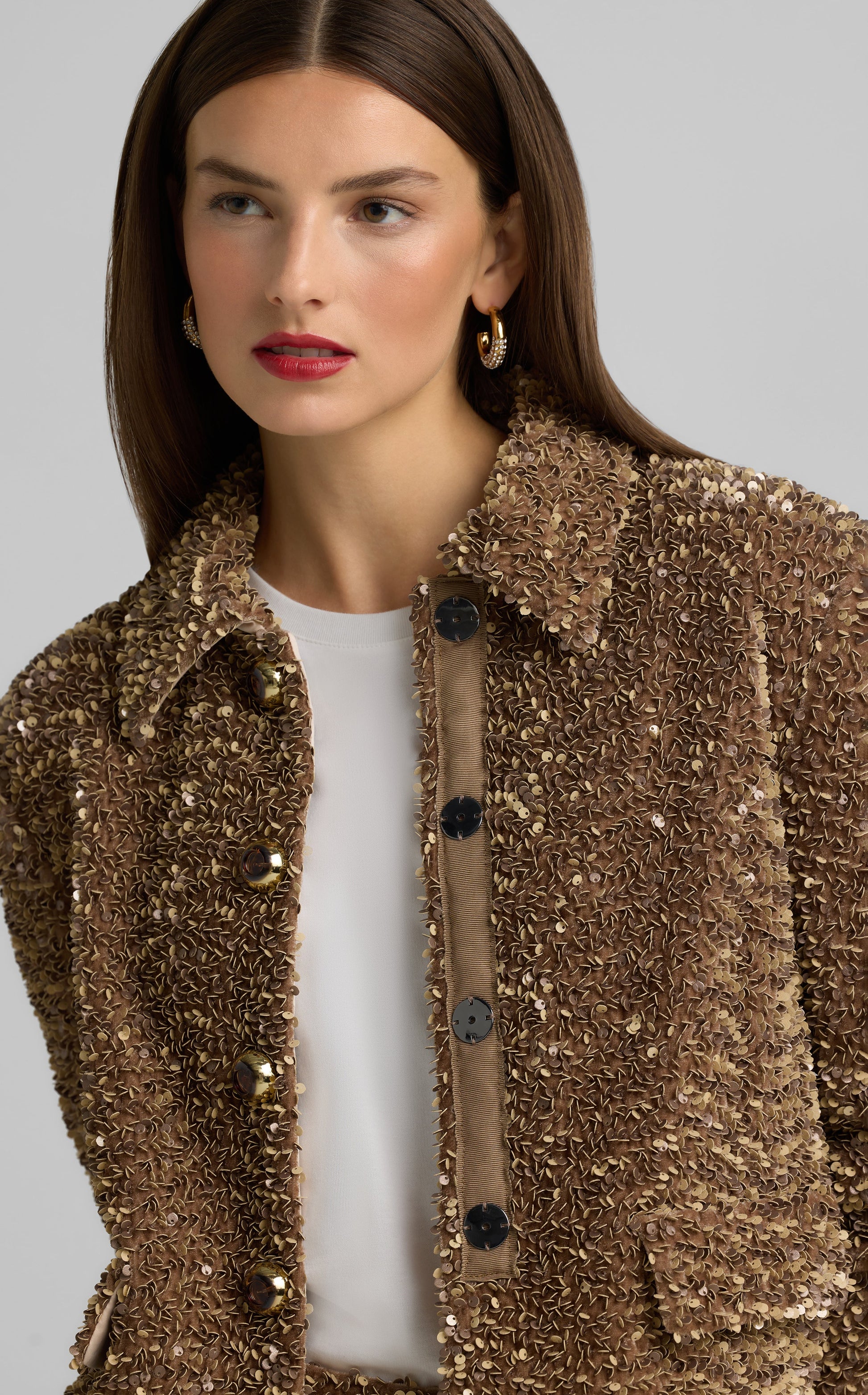 Sequin Velvet Jacket