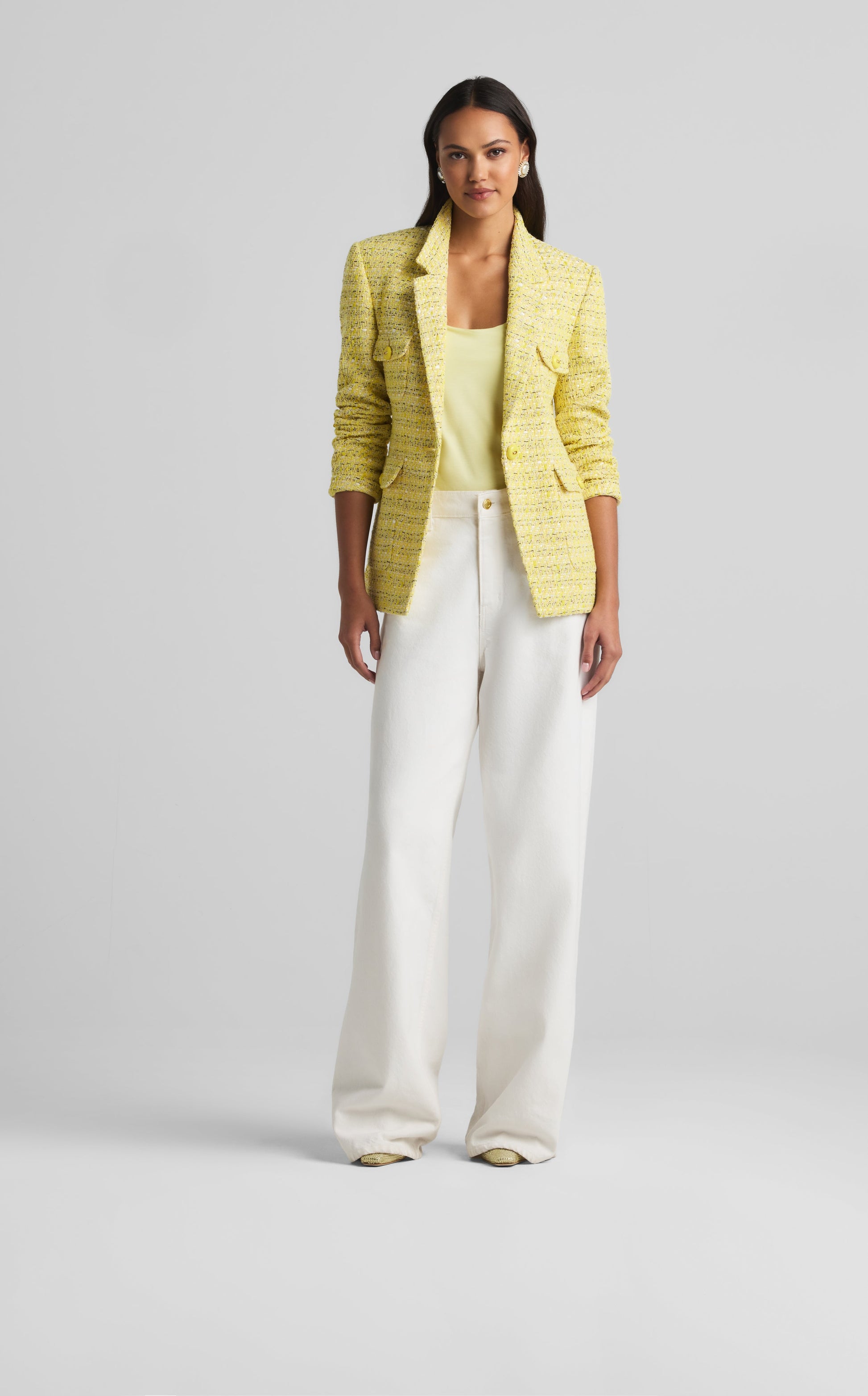 Lightweight Tweed Suit Lightweight Lurex Tweed Jacket – John Knits