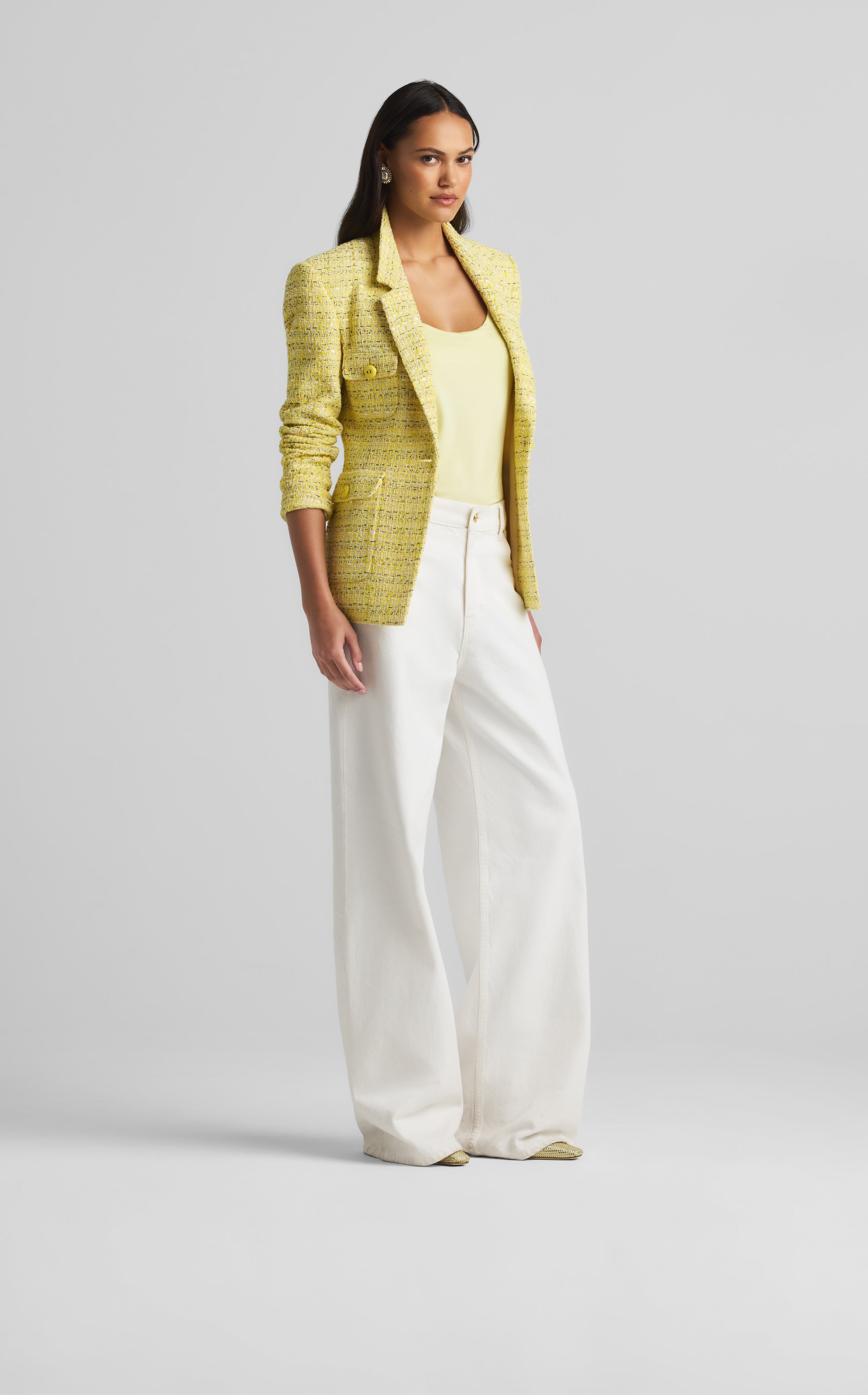 Lightweight Lurex Tweed Jacket – St. John Knits