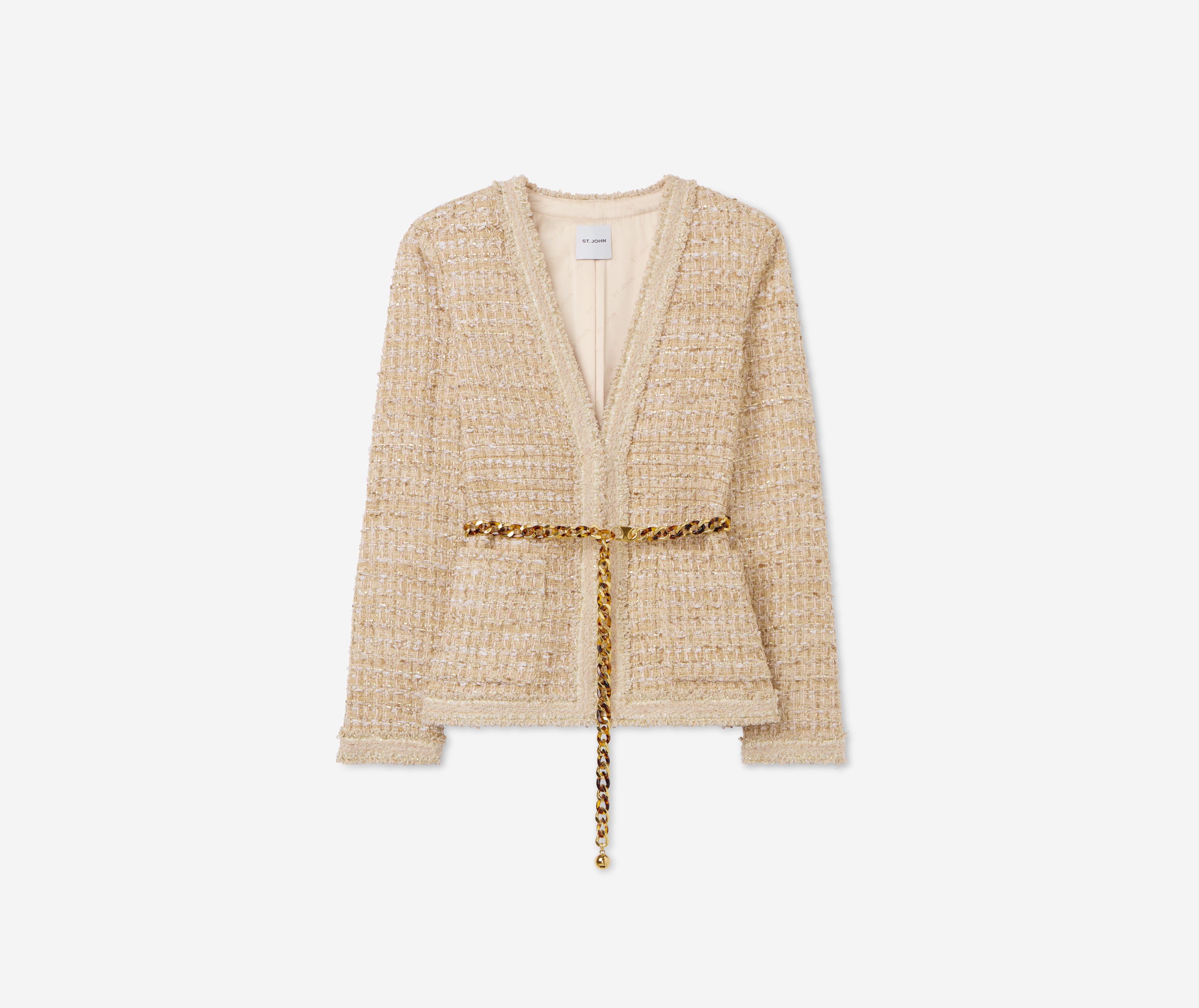 Josie Jacket in Linden Tweed – St. John Knits