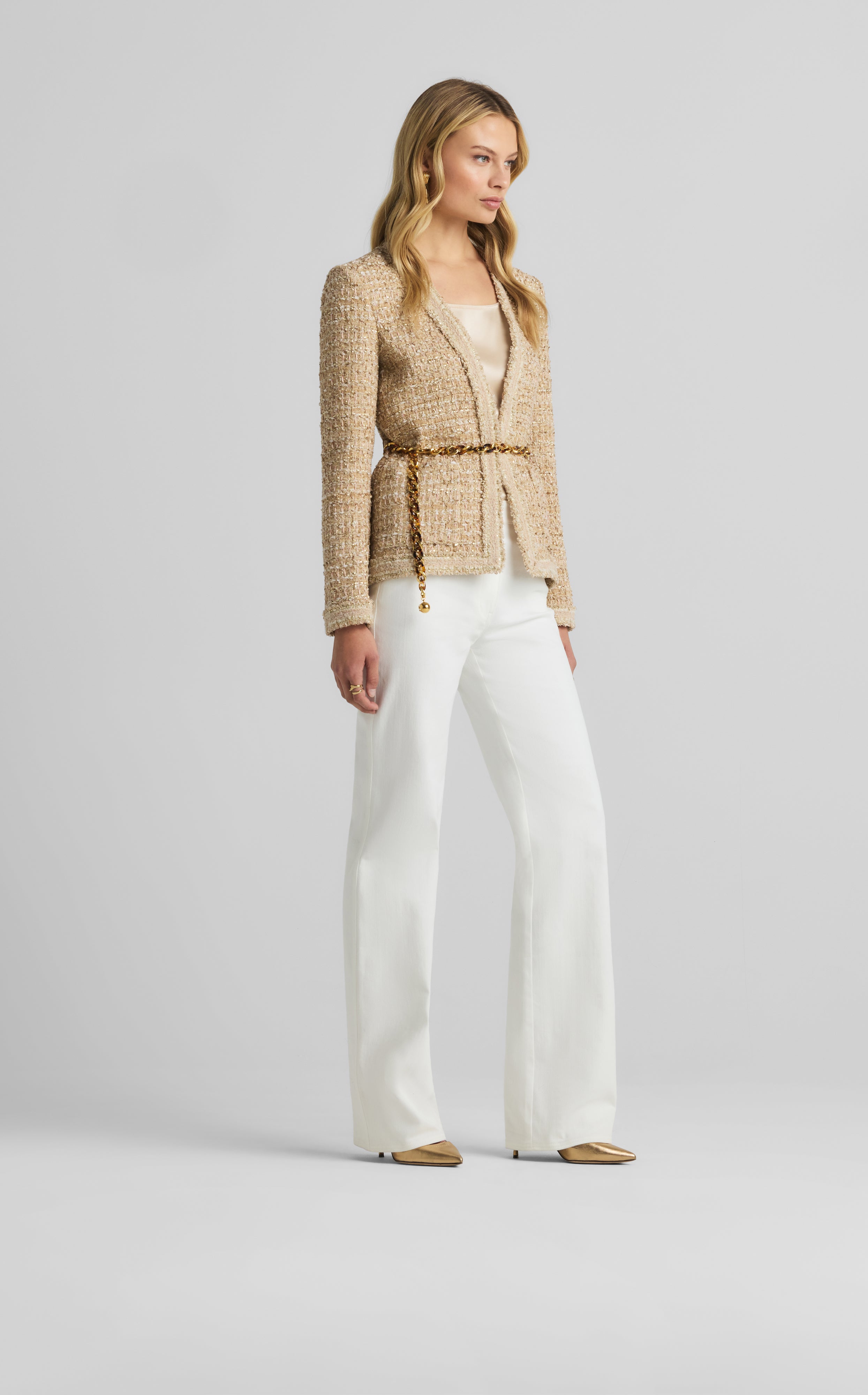 Josie Jacket in Linden Tweed – St. John Knits