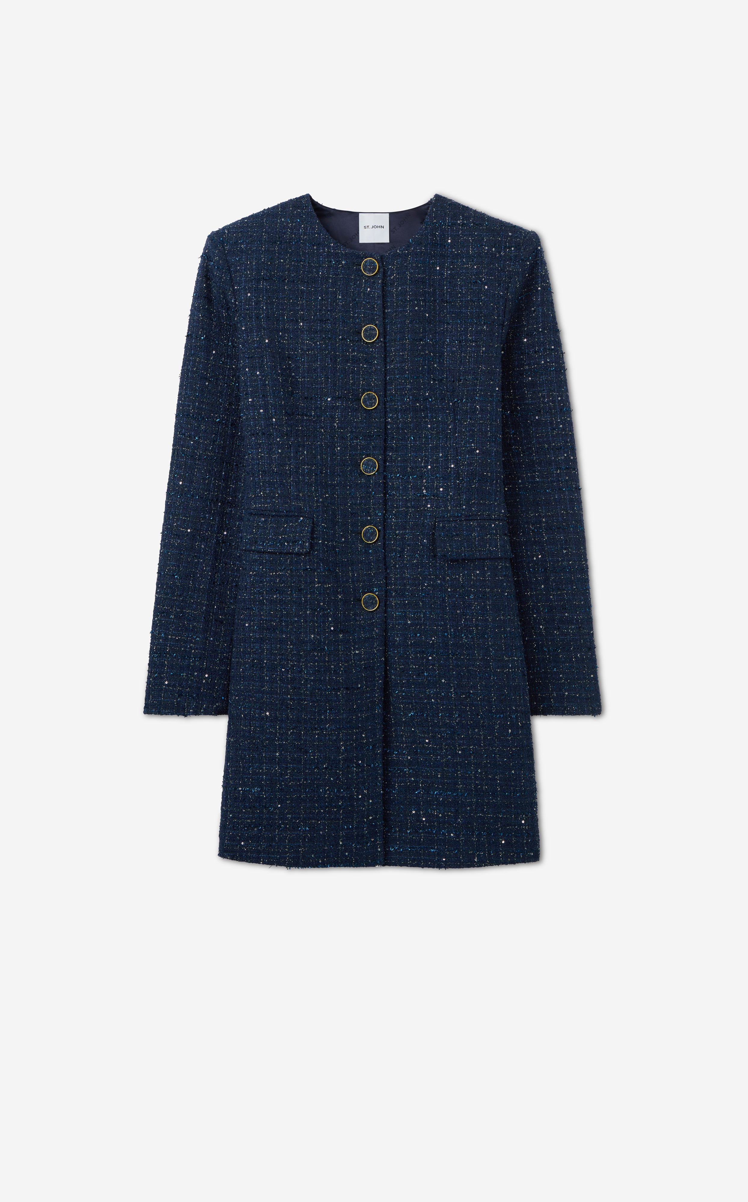【2plan】Shining Tweed Jacket Short Jacket made from sparkling Tweed | SLY010