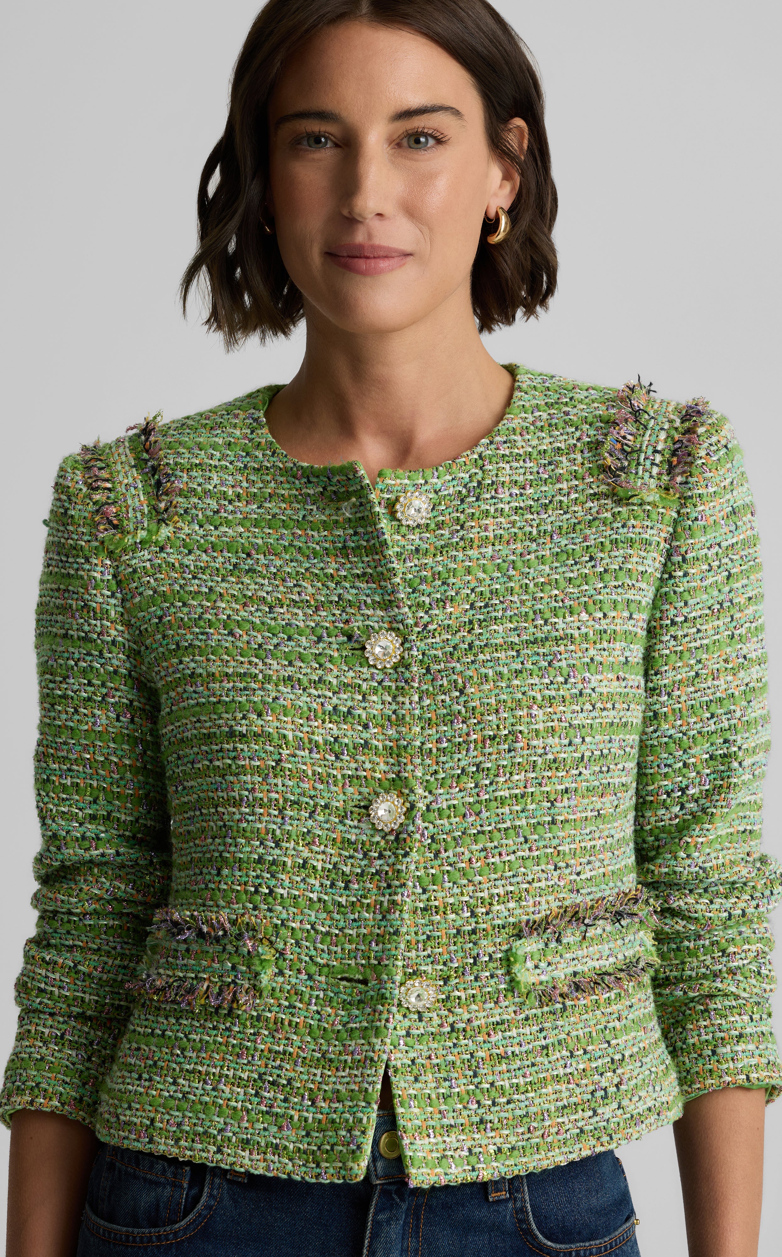 Arden Jacket in Lenox Tweed – St. John Knits
