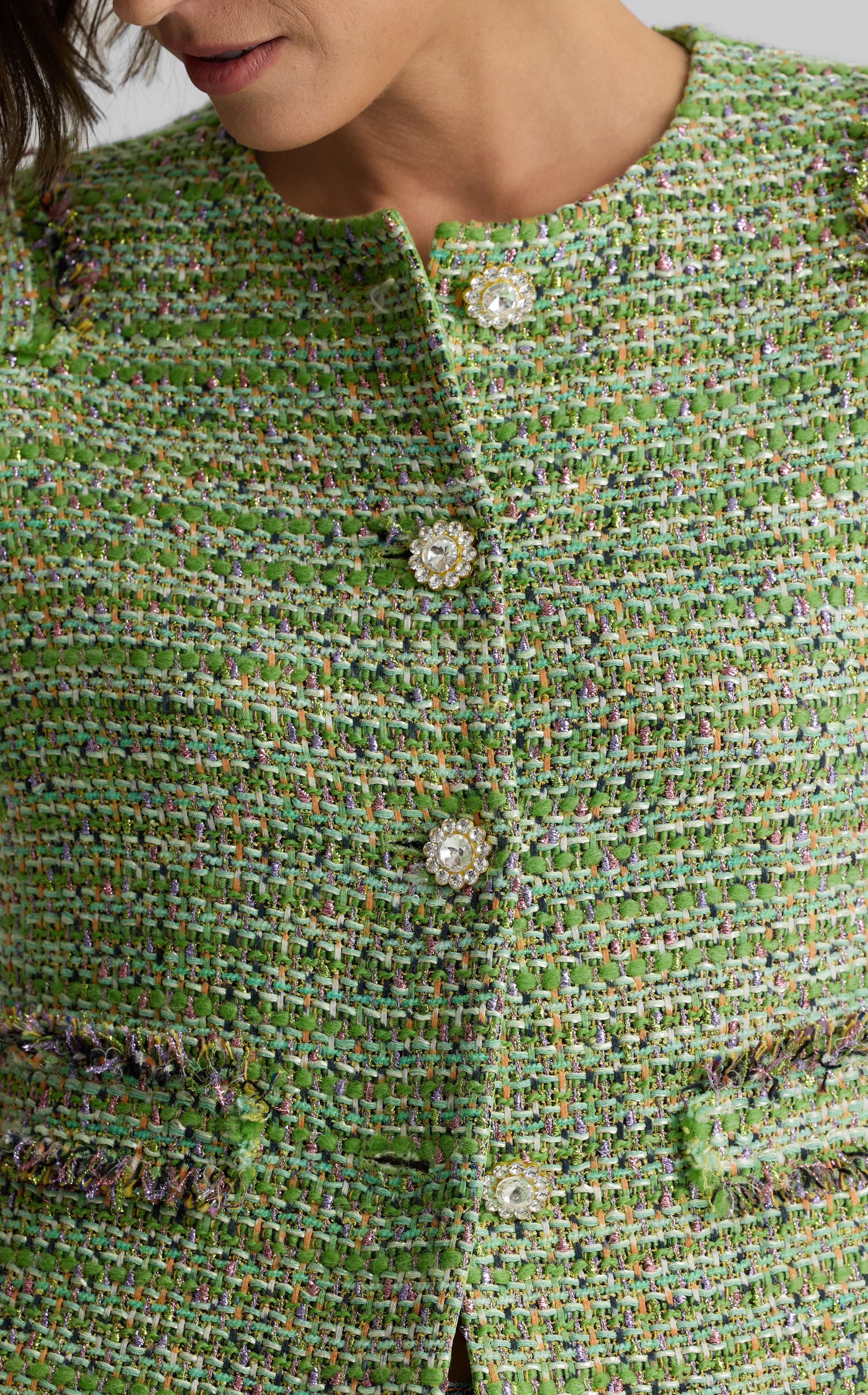 ジャケット・アウター mideal spring tweed over jacket gleen mideal マイディール ツイードオーバージャケット mideal（マイ