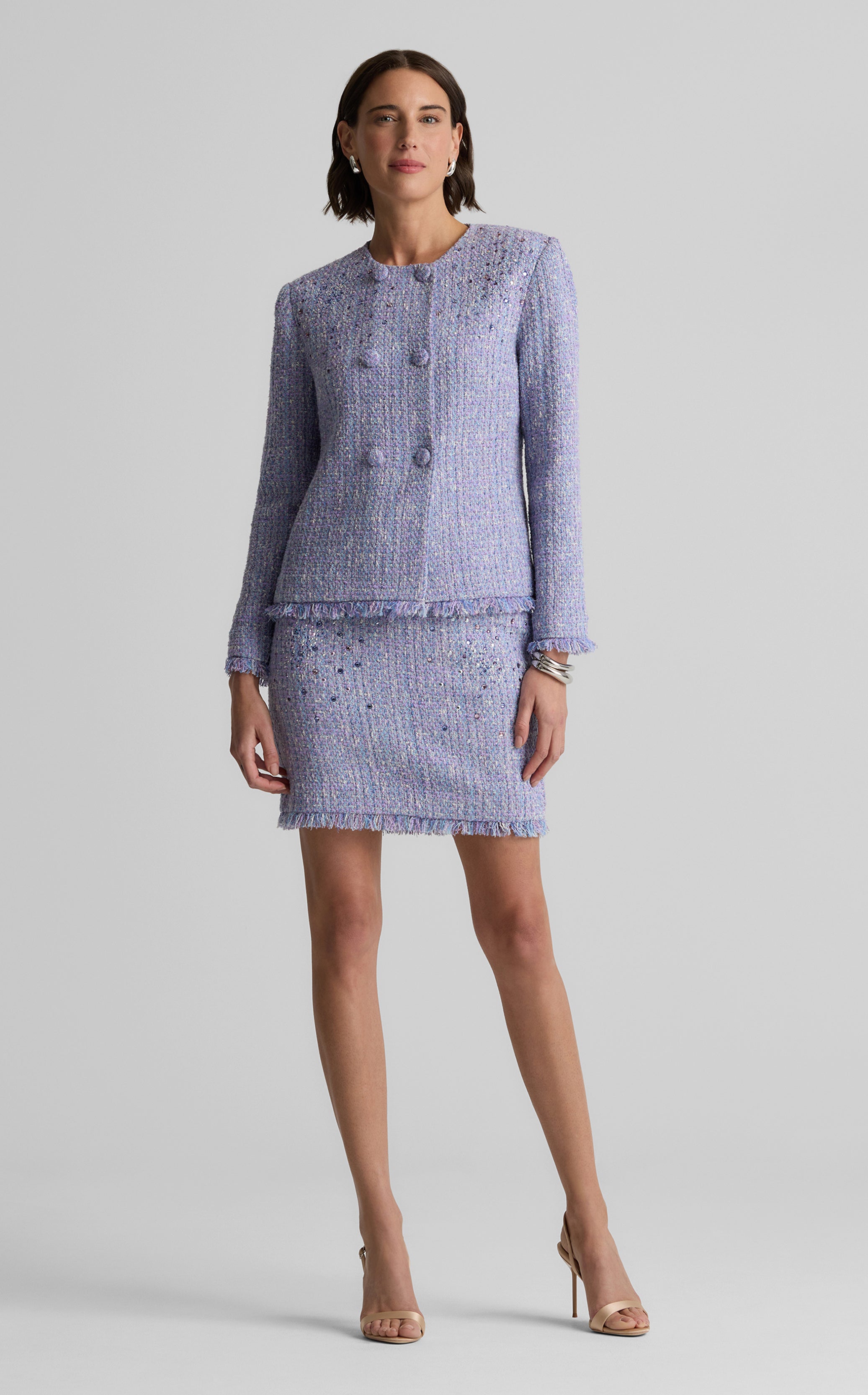 Sinclair Jacket in Monroe Tweed – St. John Knits