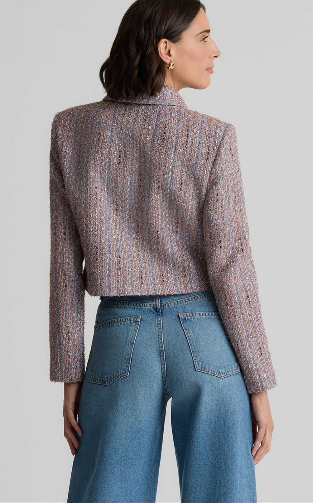 Naomi Jacket in Azure Tweed – St. John Knits