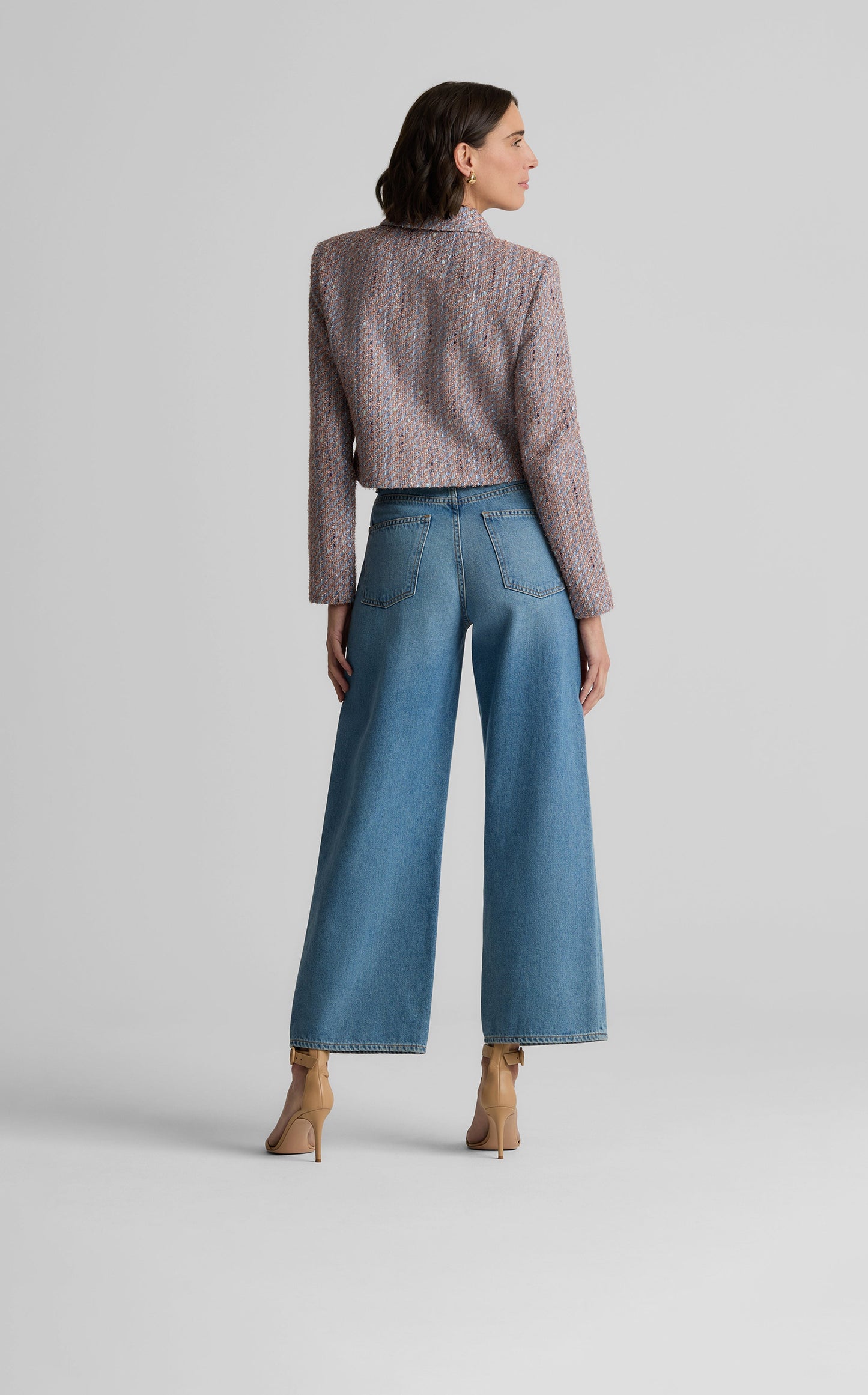 Naomi Jacket in Azure Tweed