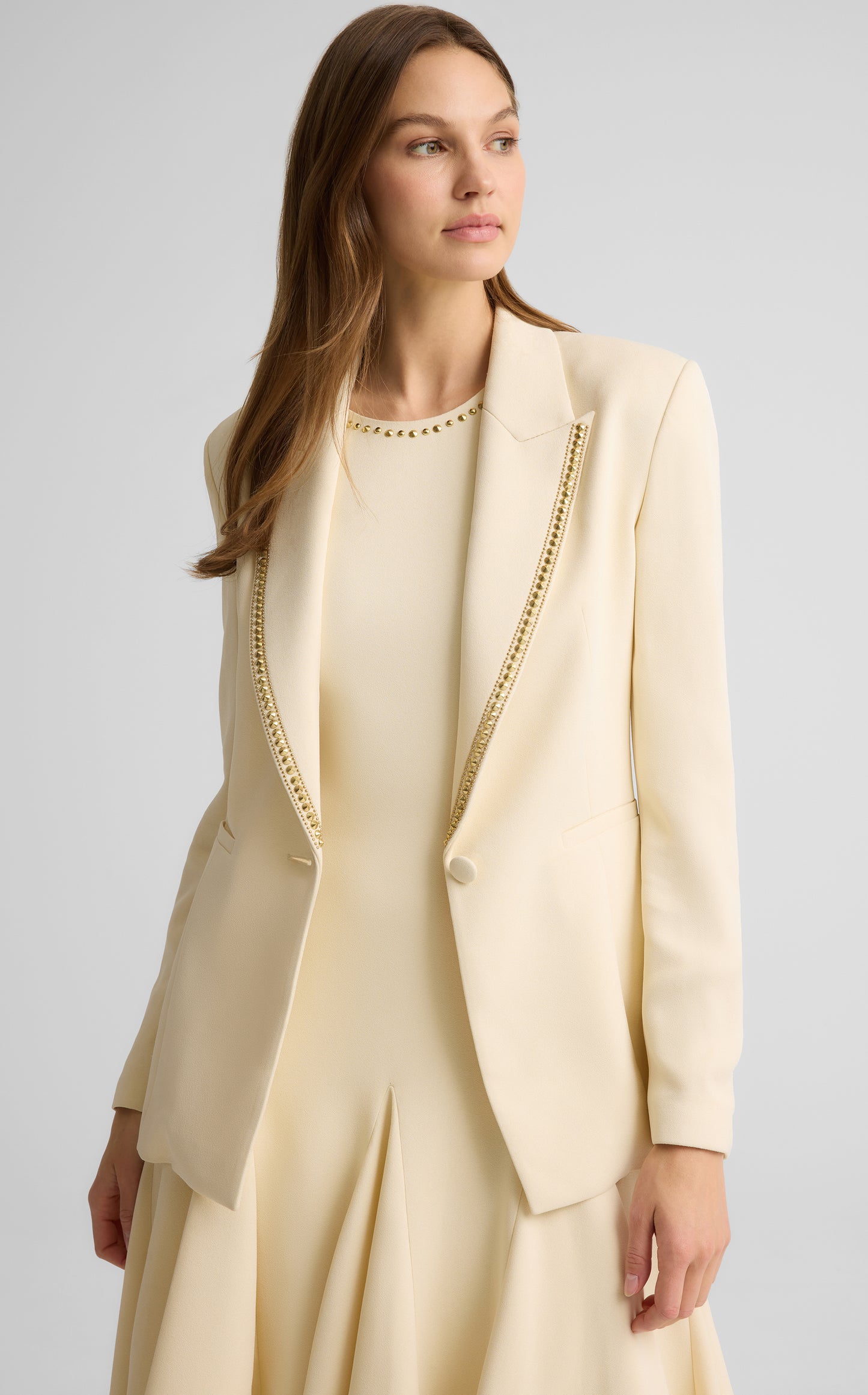 Elvie Jacket in Stretch Italian Viscose Blend