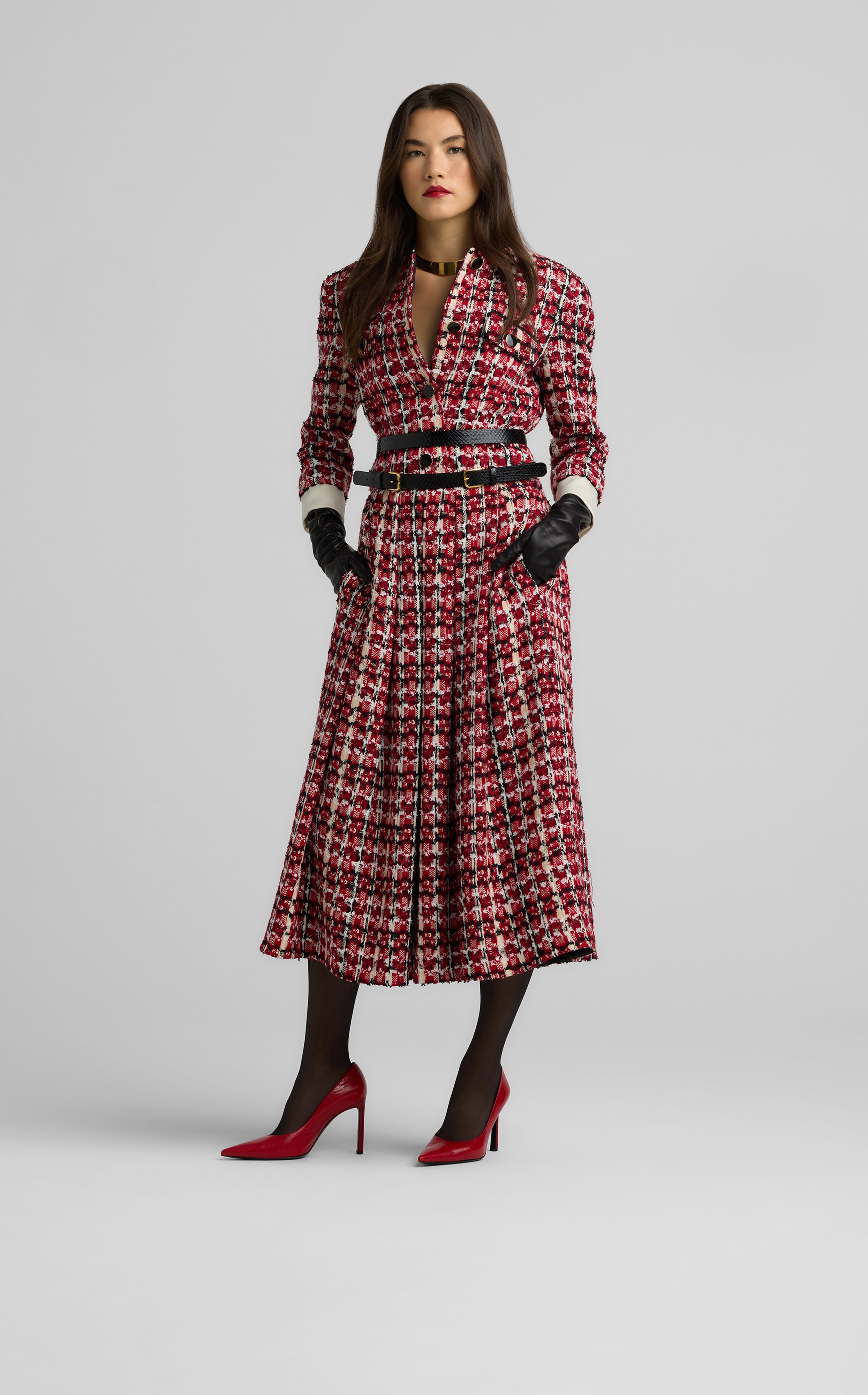 Soft Plaid Knit Skirt – St. John Knits