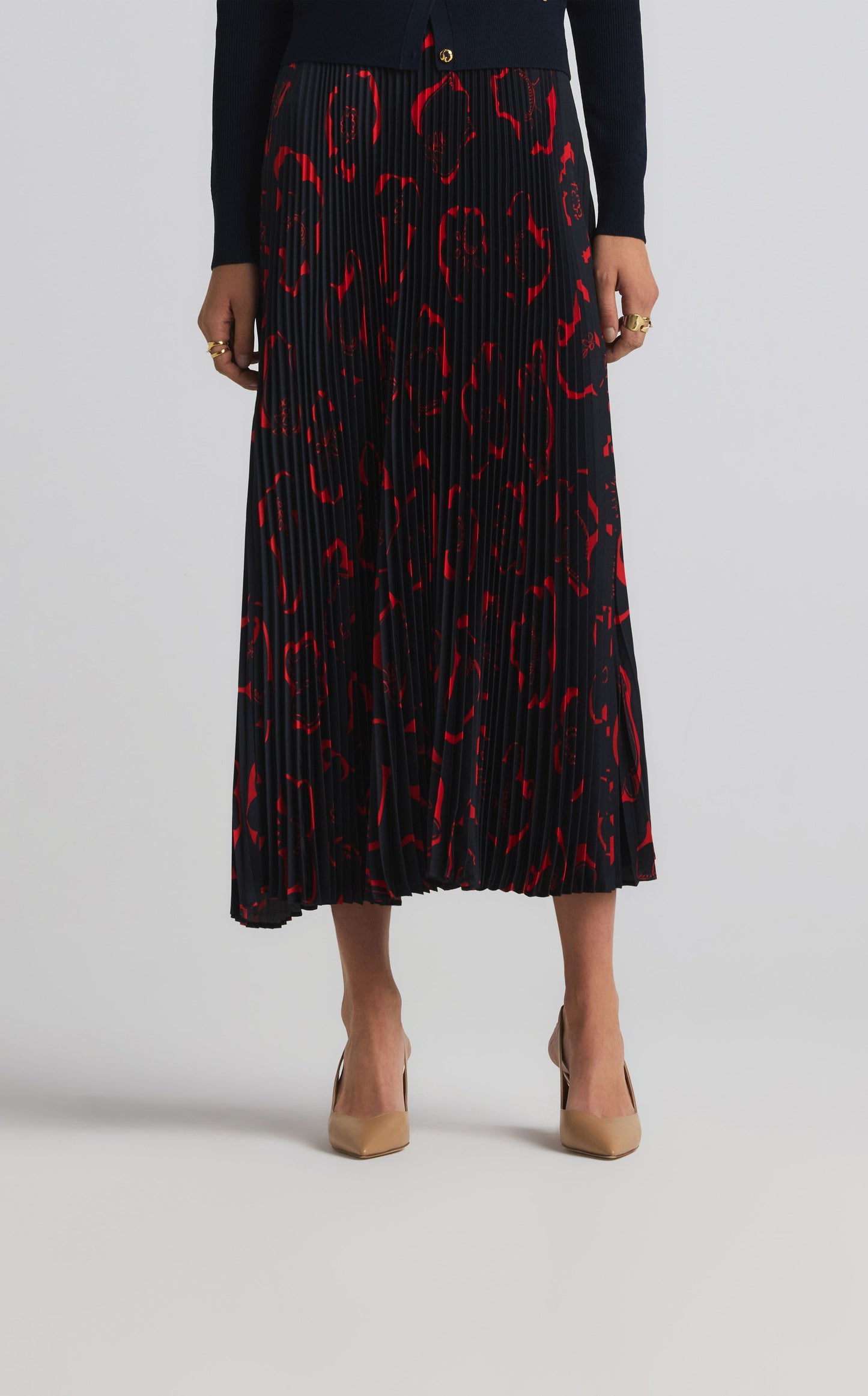 Vintage Floral Print Skirt