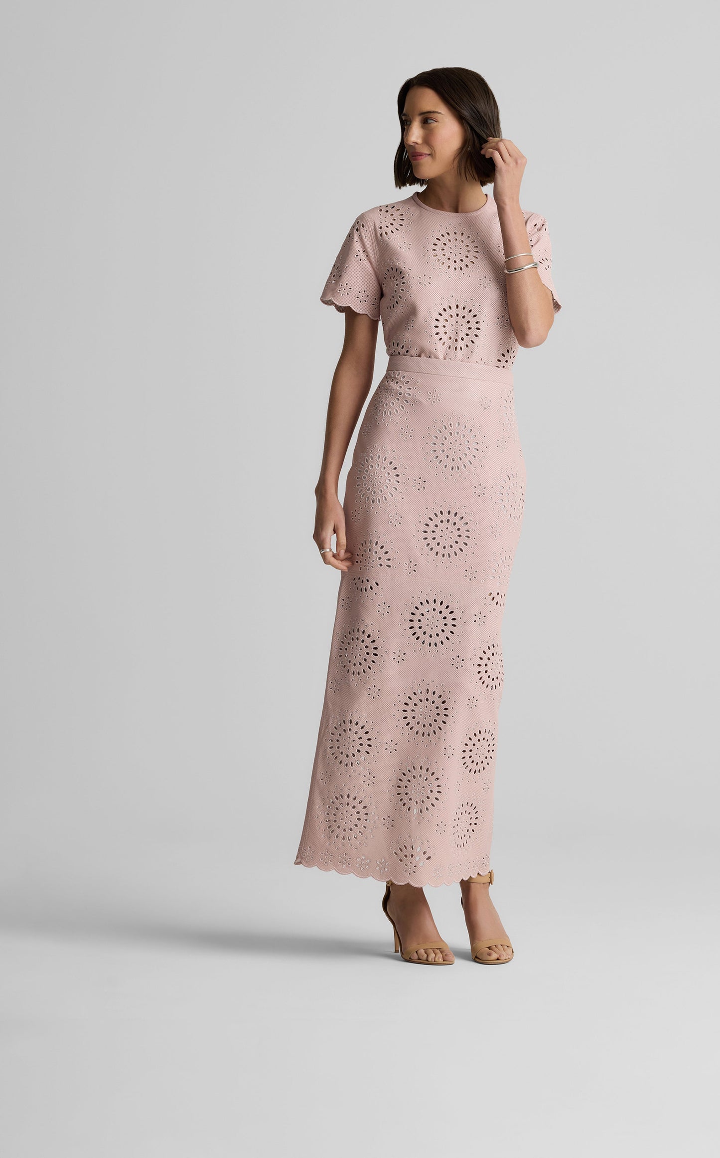 Quinn Skirt in Laser Cut Leather