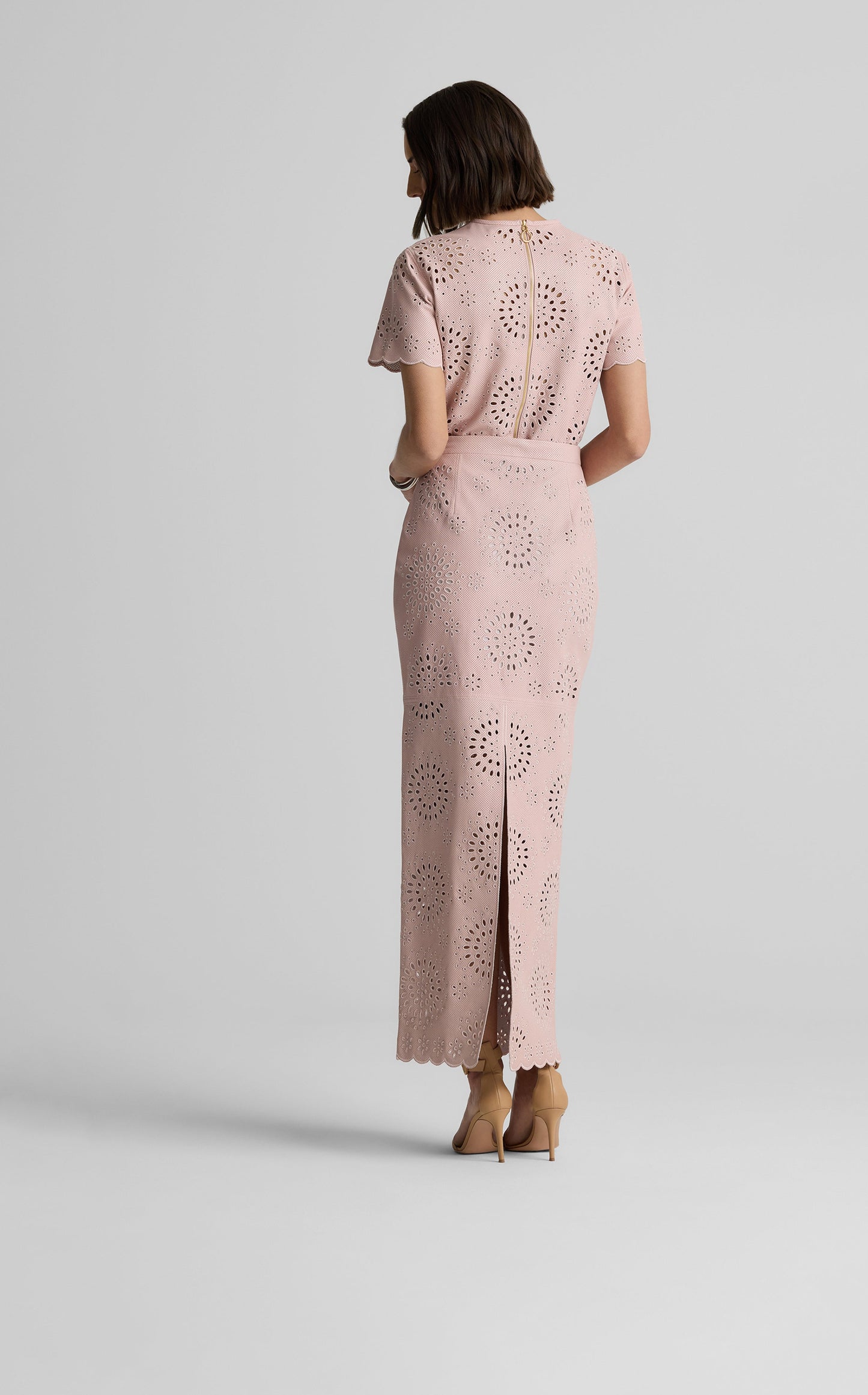 Quinn Skirt in Laser Cut Leather