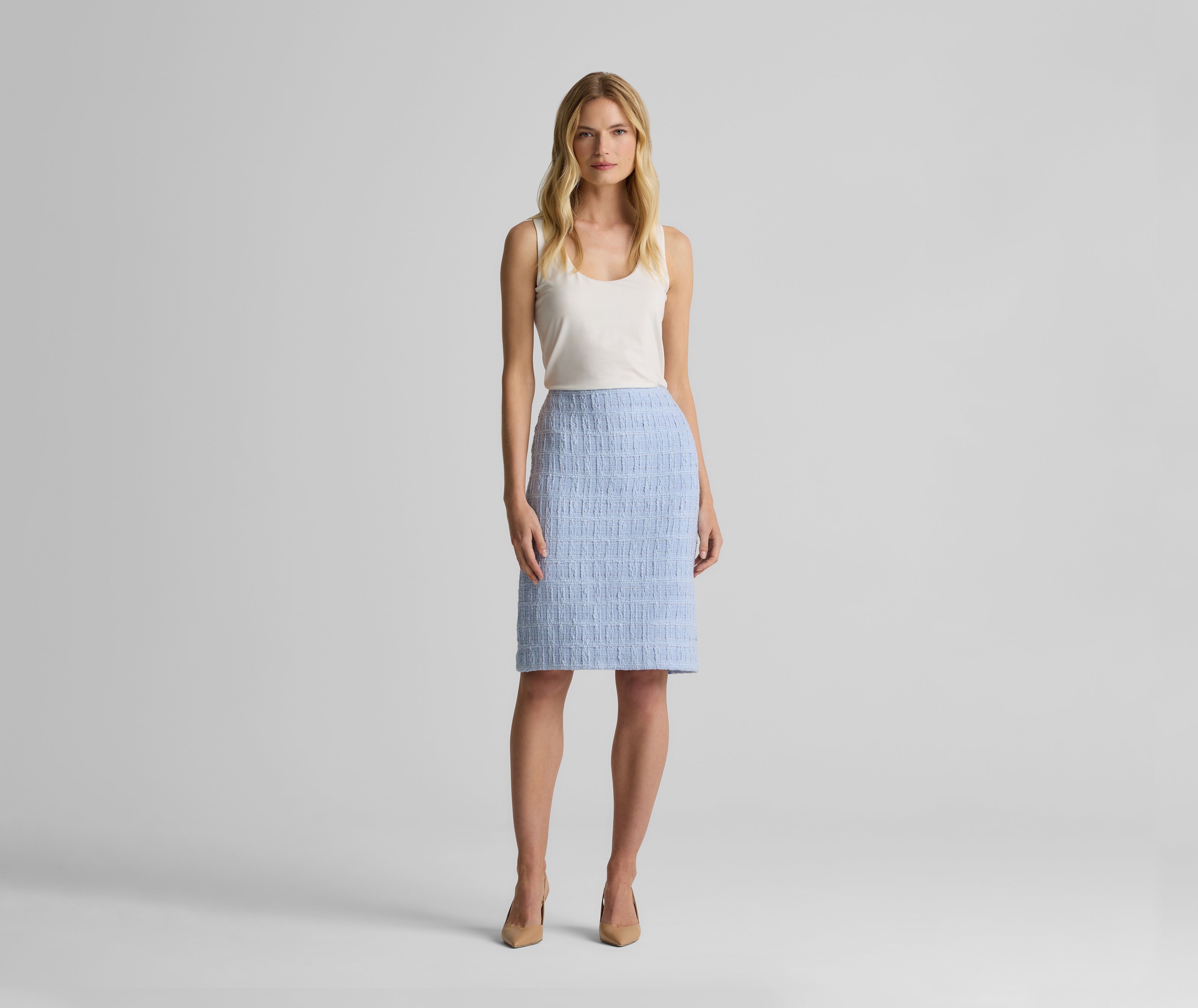 Skyler Skirt in Foundry Tweed – St. John Knits