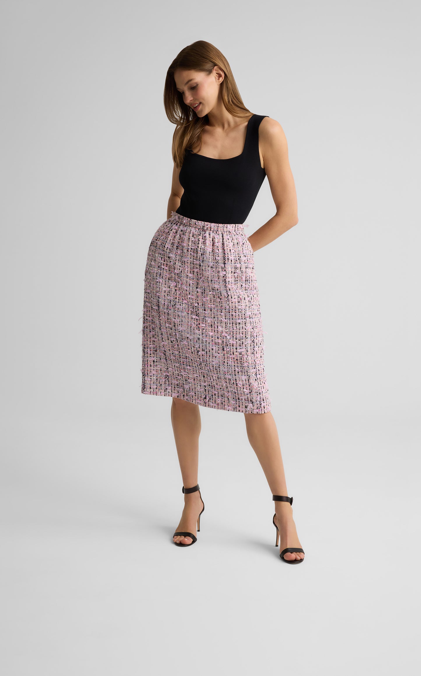 Arielle Skirt in Ivy Tweed