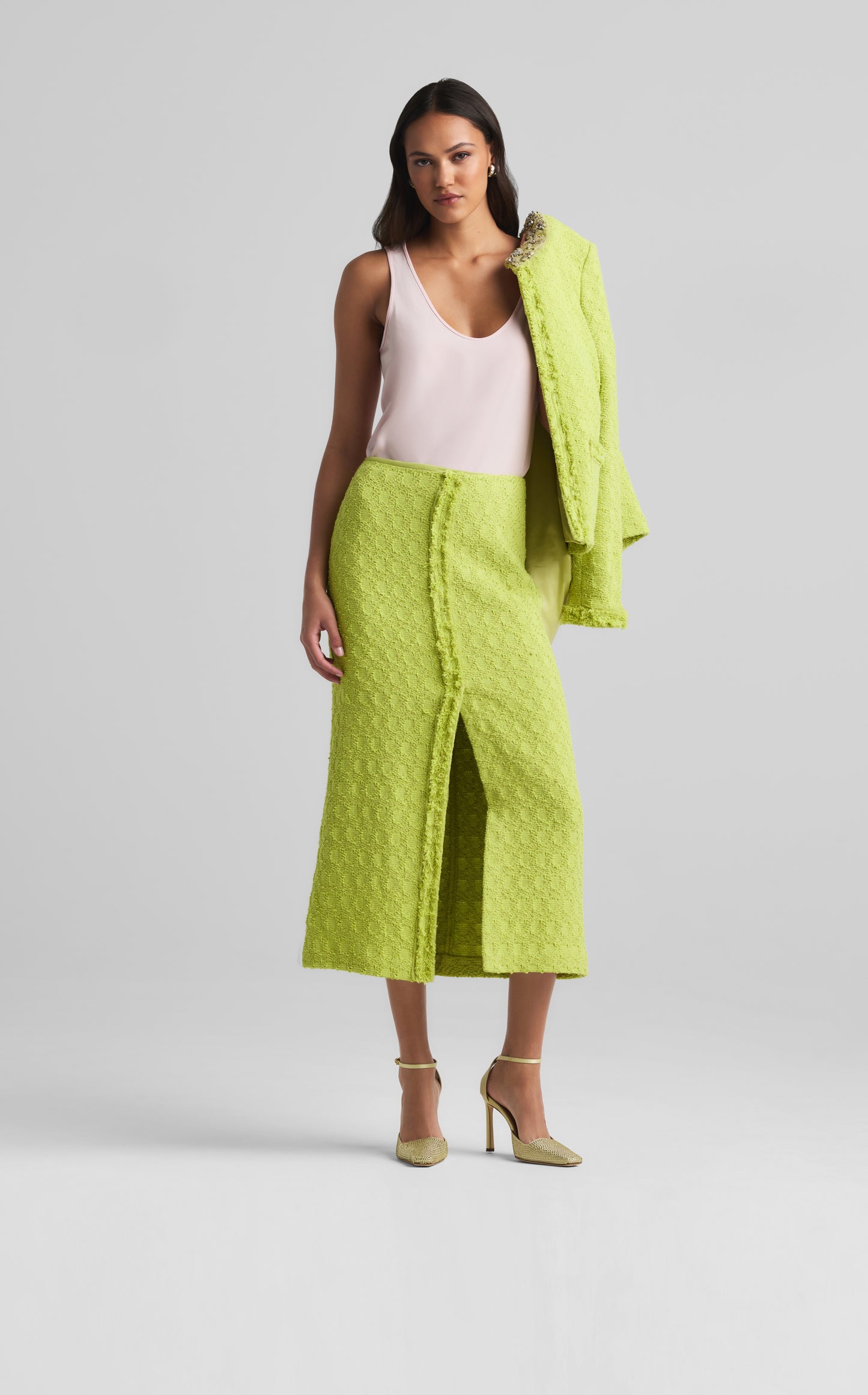 Honeycomb Knit Skirt