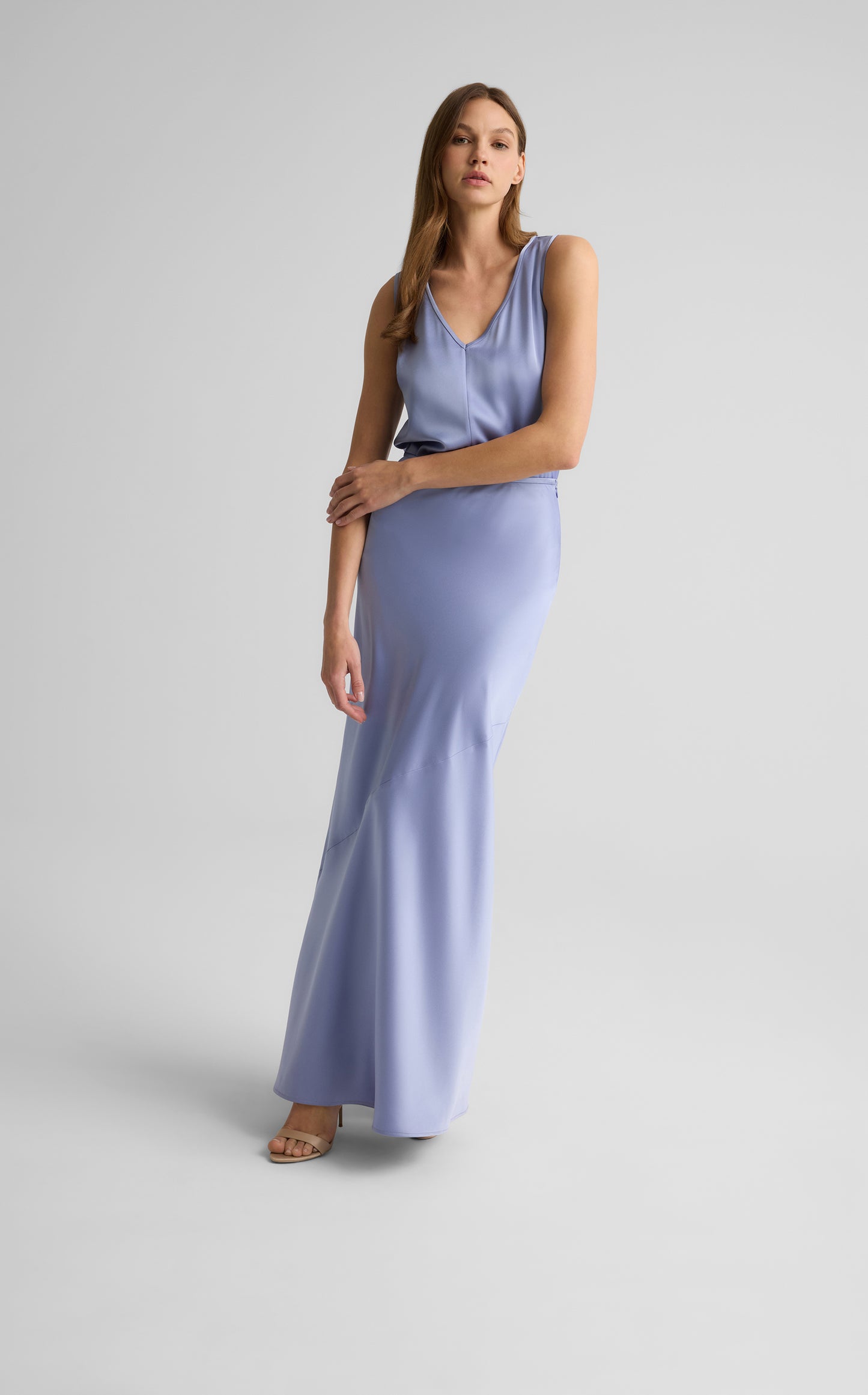Beverly Skirt in Liquid Satin