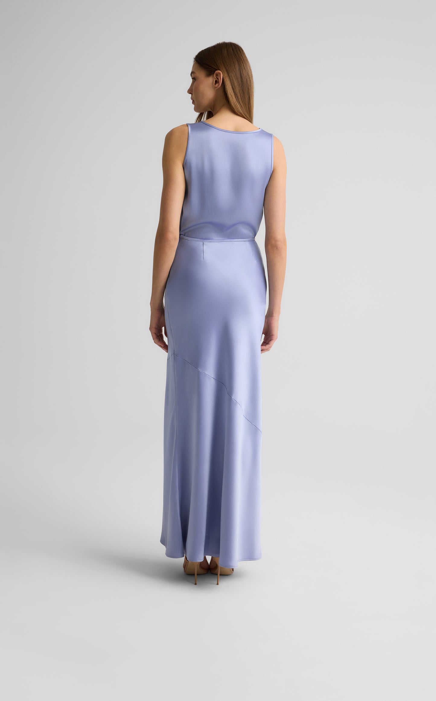 Beverly Skirt in Liquid Satin