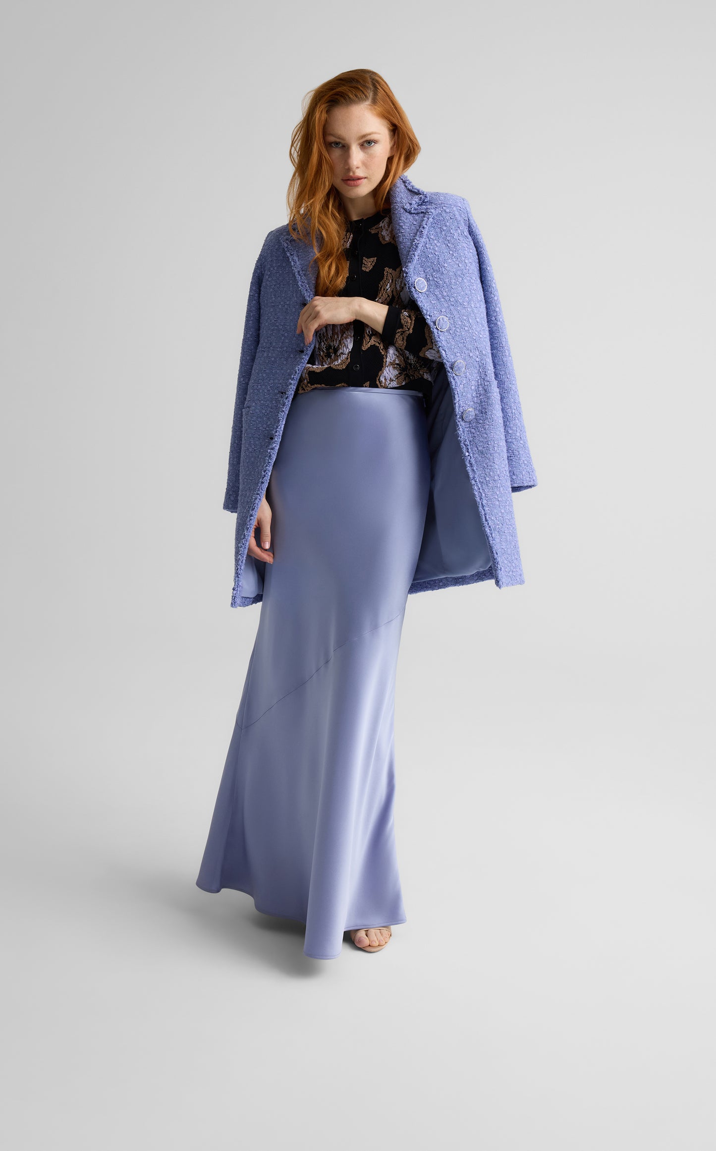 Beverly Skirt in Liquid Satin