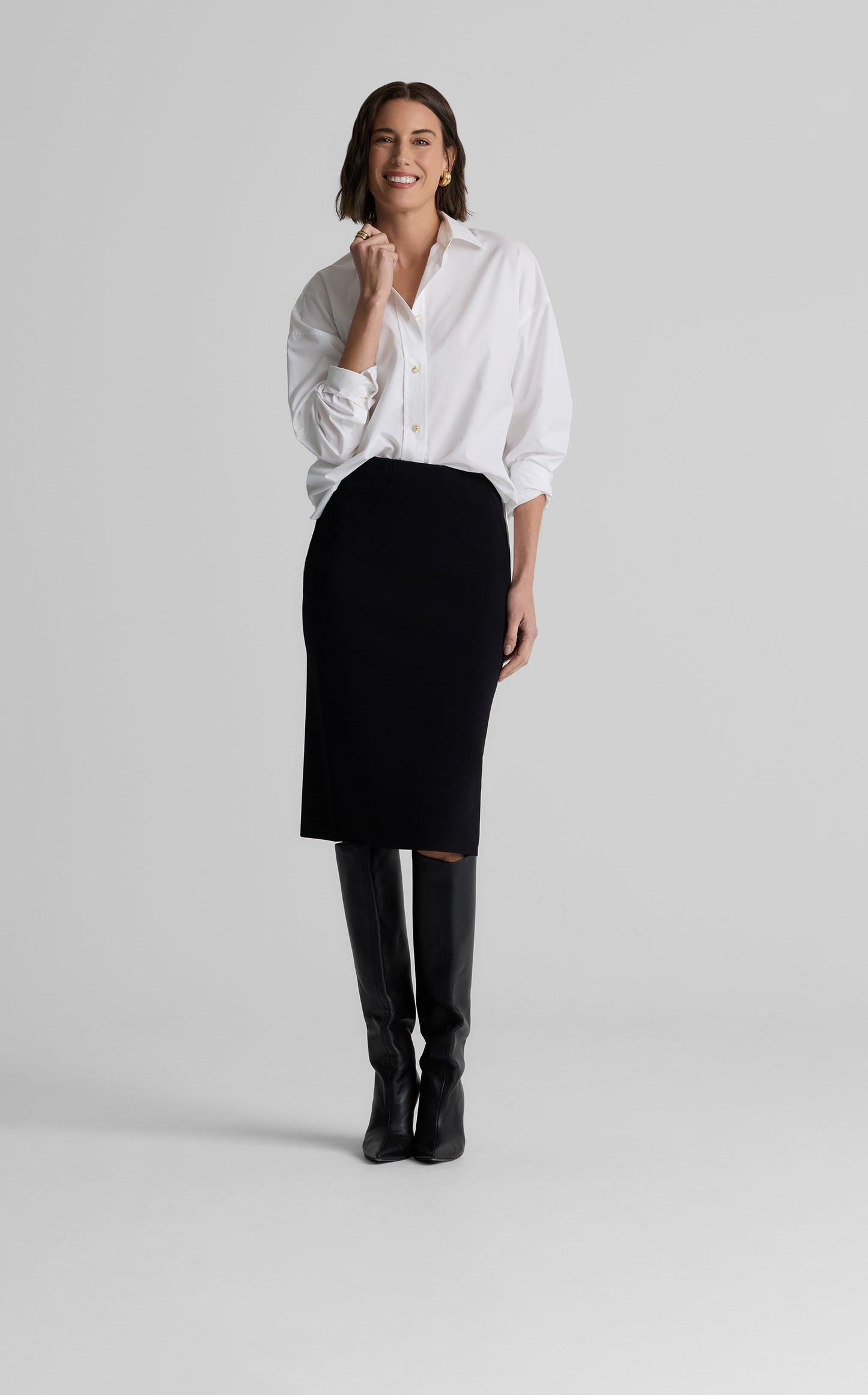 Nina Skirt In Santa Roma Knit