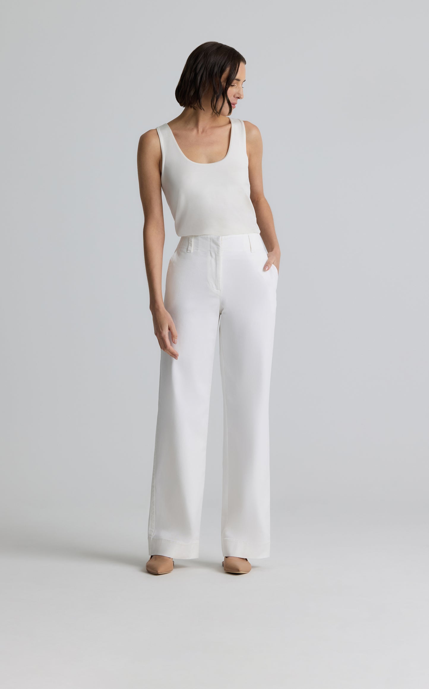 Stretch Cotton Canvas Pant