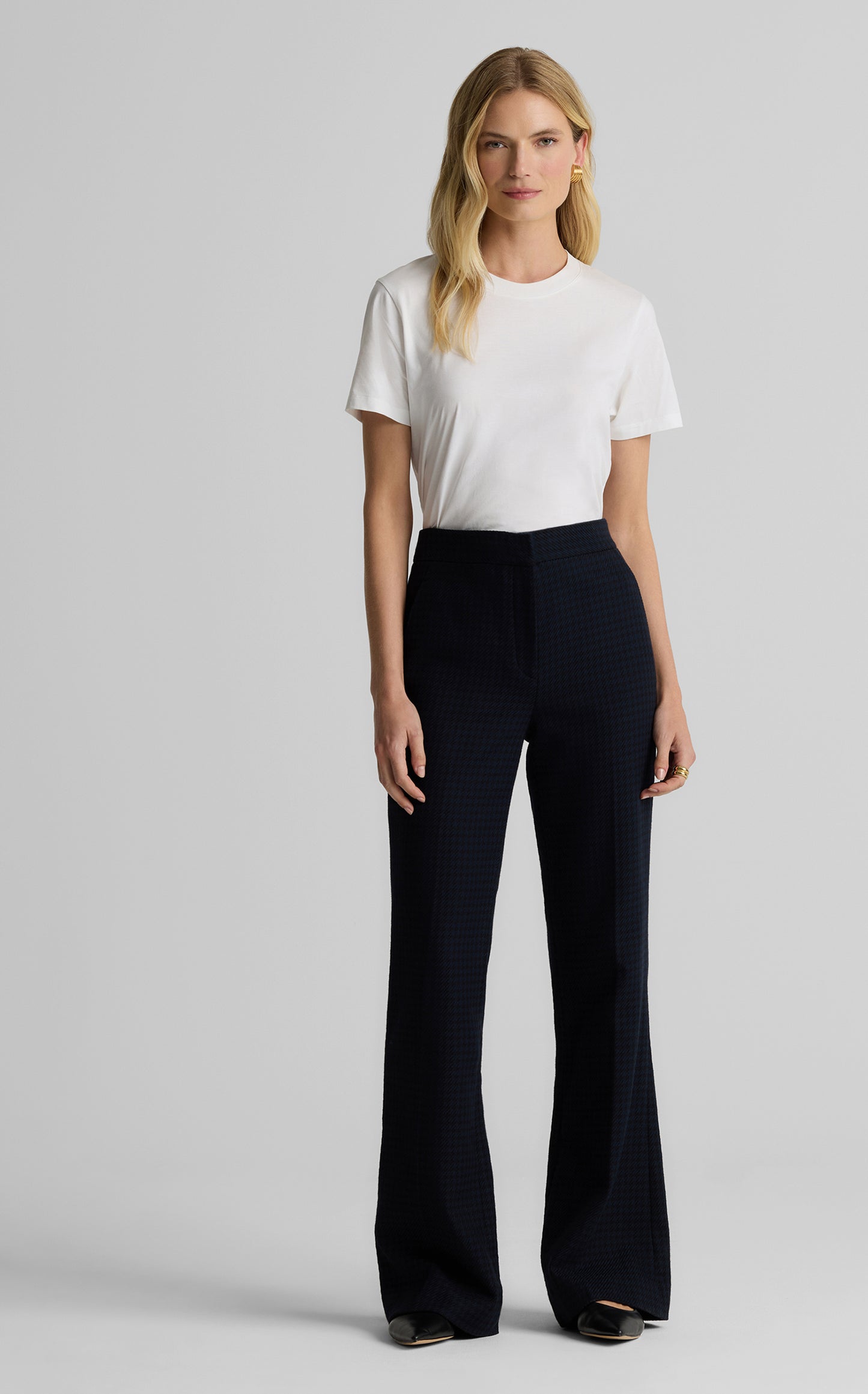 Logan Pant in Stretch Houndstooth