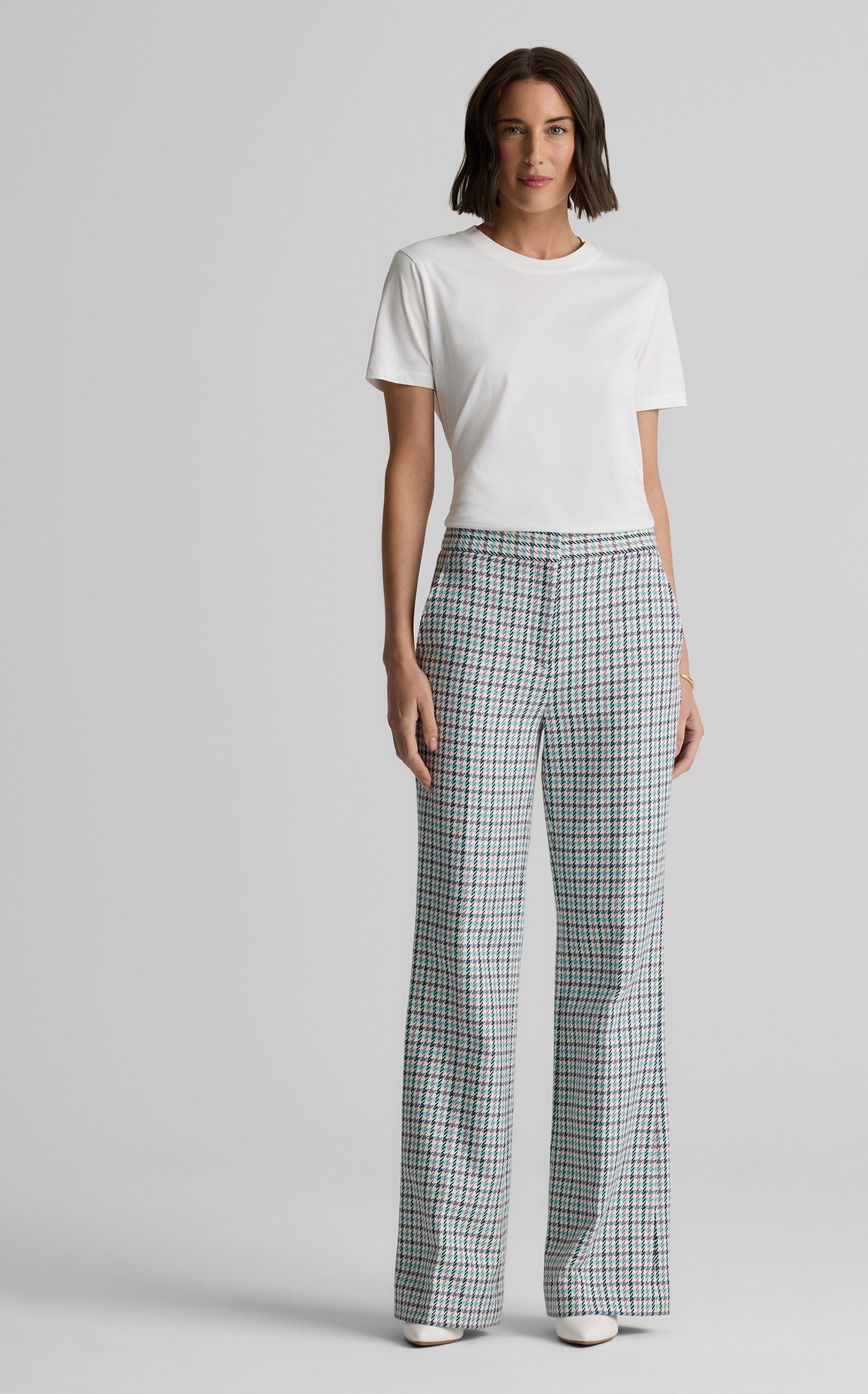 Logan Pant in Stretch Houndstooth