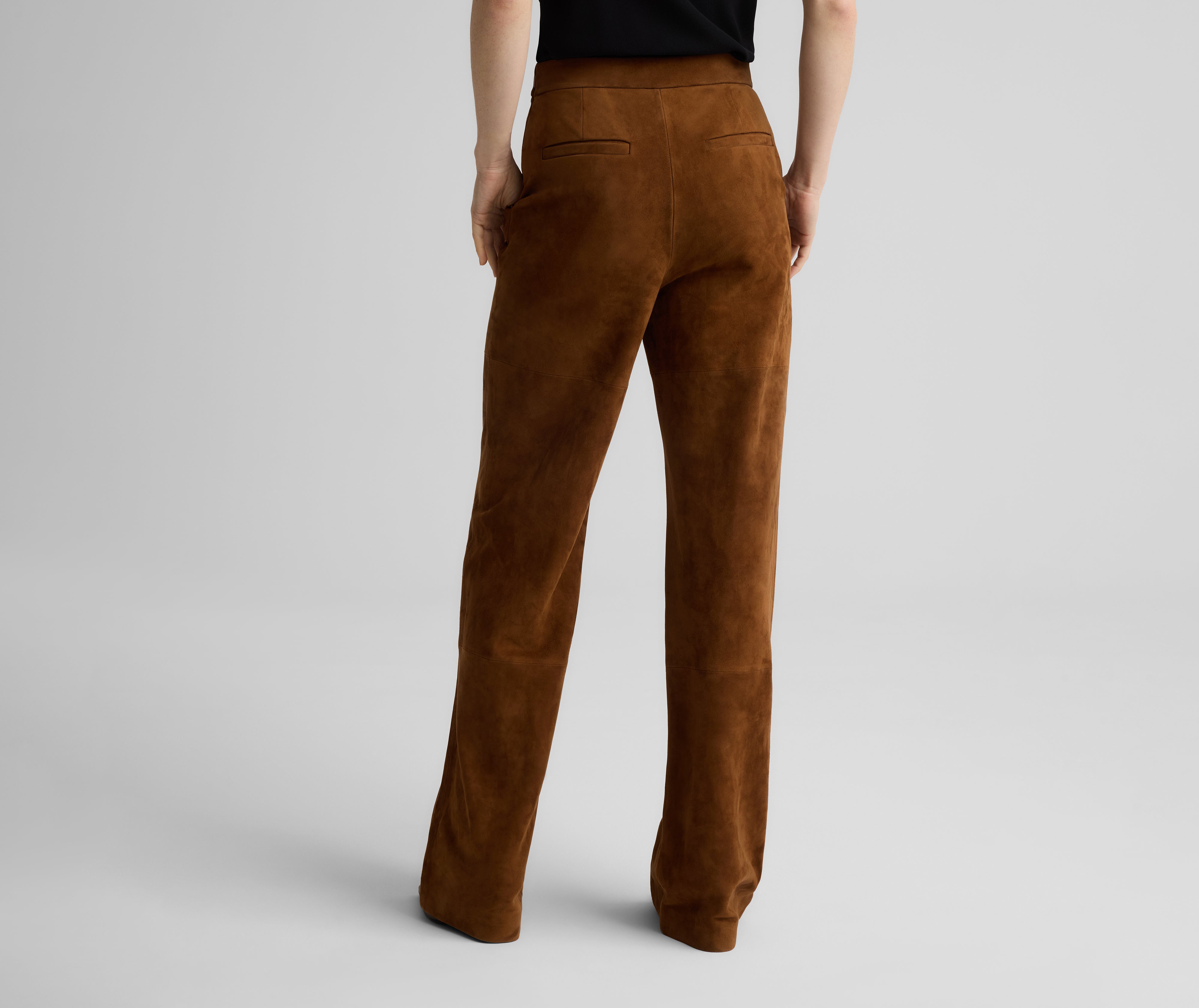 Kinney Pant in Suede | St. John Knits