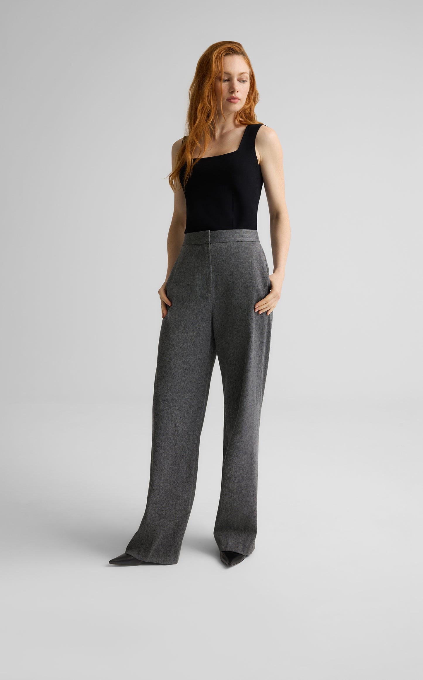 Maddie Pant in Stretch Twill Suiting
