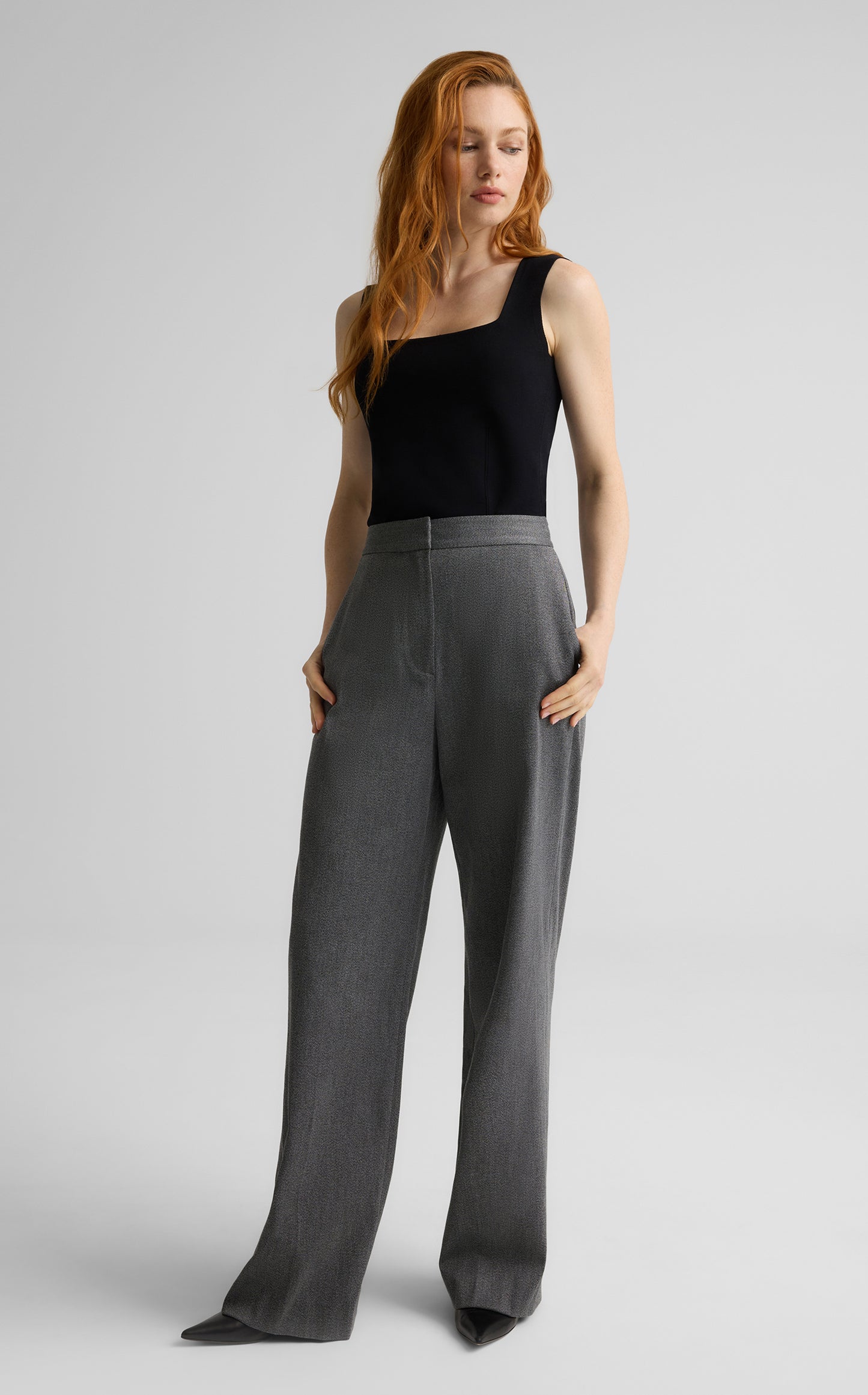 Maddie Pant in Stretch Twill Suiting