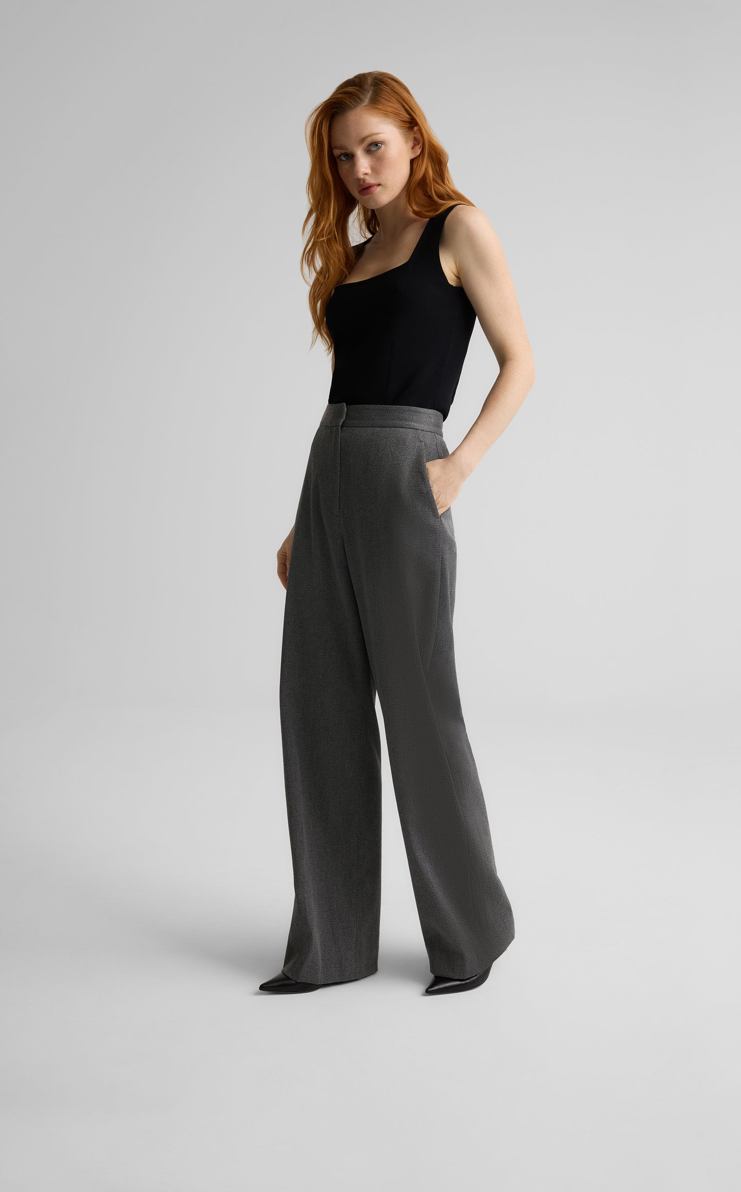 Maddie Pant in Stretch Twill Suiting