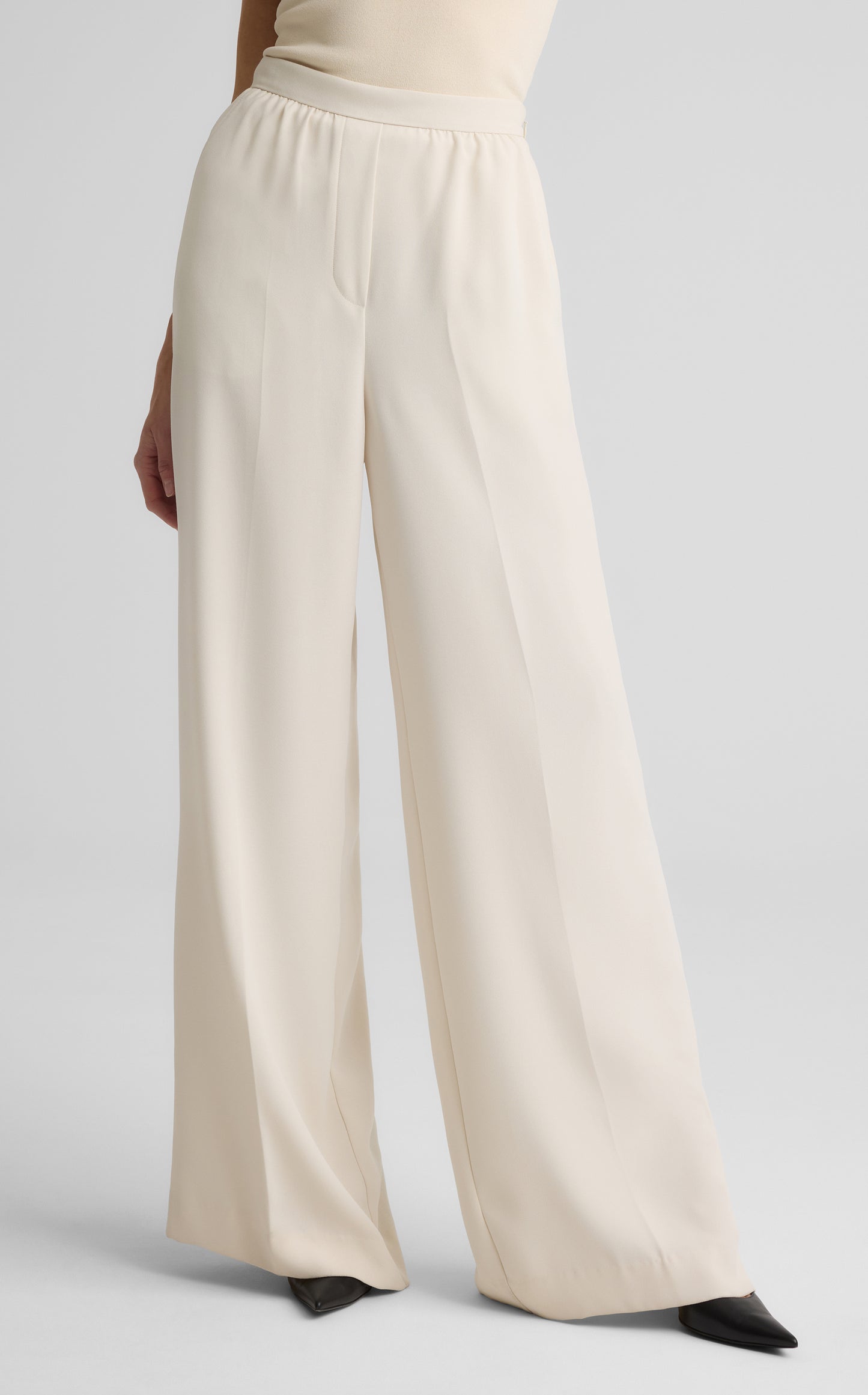 Tabitha Pant in Satin Back Crepe