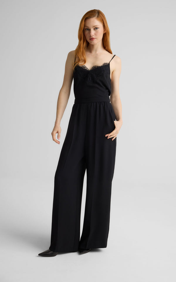 Tabitha Pant in Satin Back Crepe