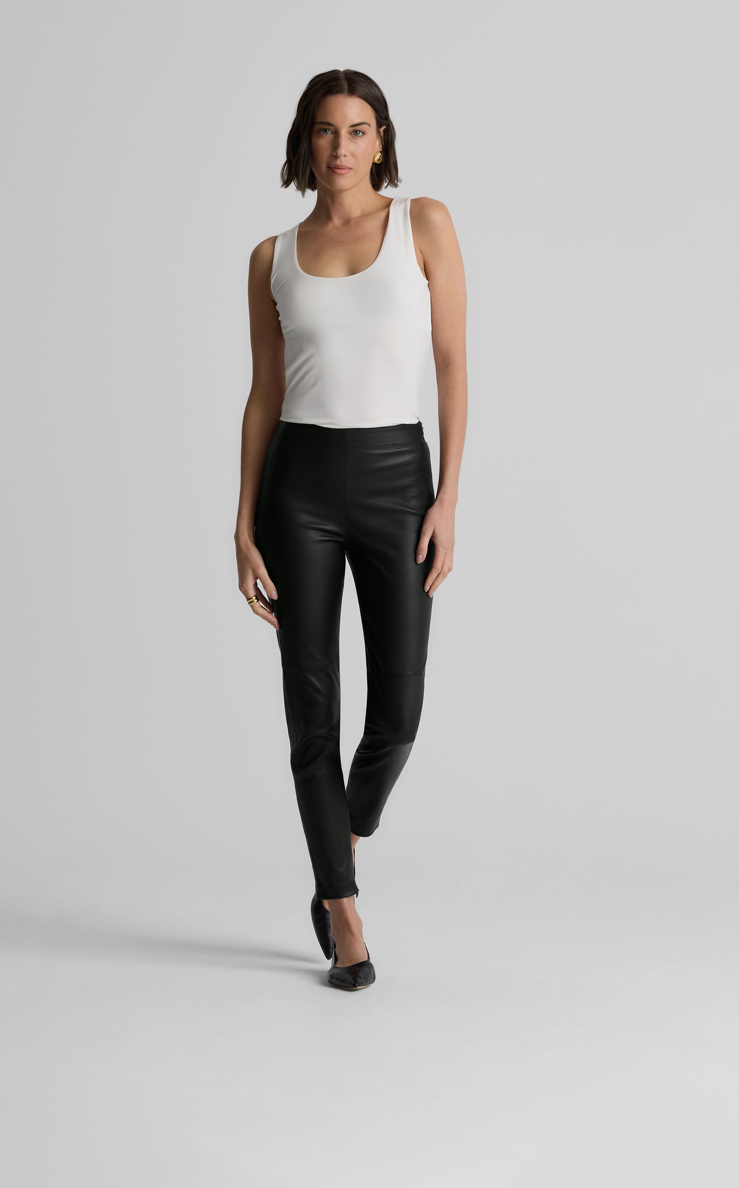 Sandy Pant In Stretch Leather