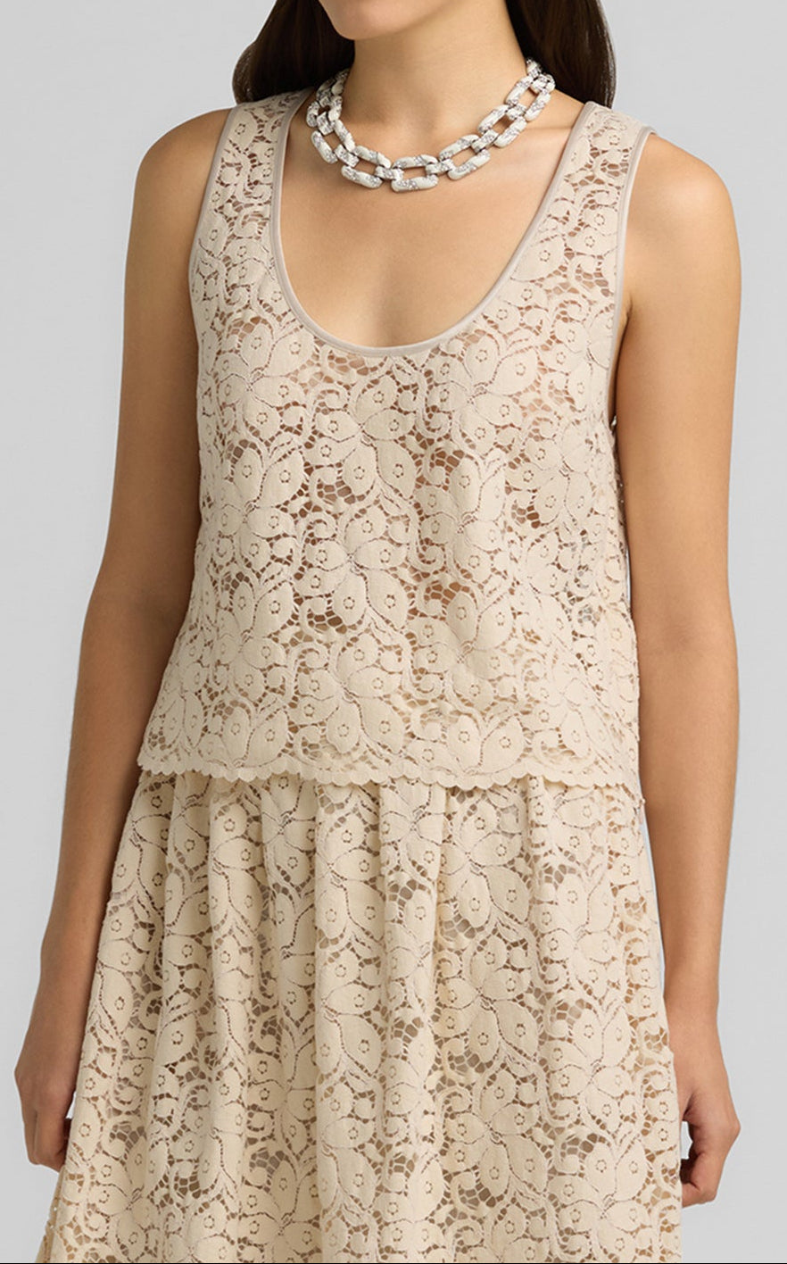 Guipure Lace Tank